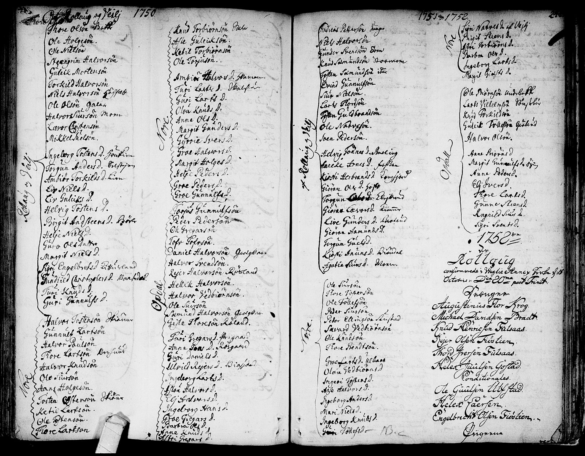 Rollag kirkebøker, SAKO/A-240/F/Fa/L0003: Parish register (official) no. I 3, 1743-1778, p. 244