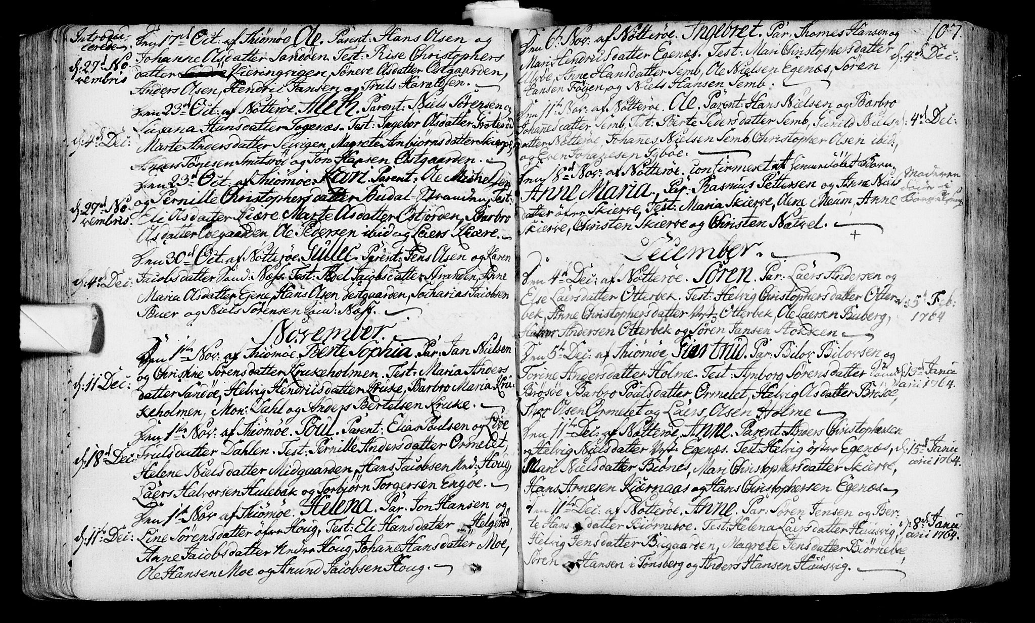 Nøtterøy kirkebøker, AV/SAKO-A-354/F/Fa/L0002: Parish register (official) no. I 2, 1738-1790, p. 107