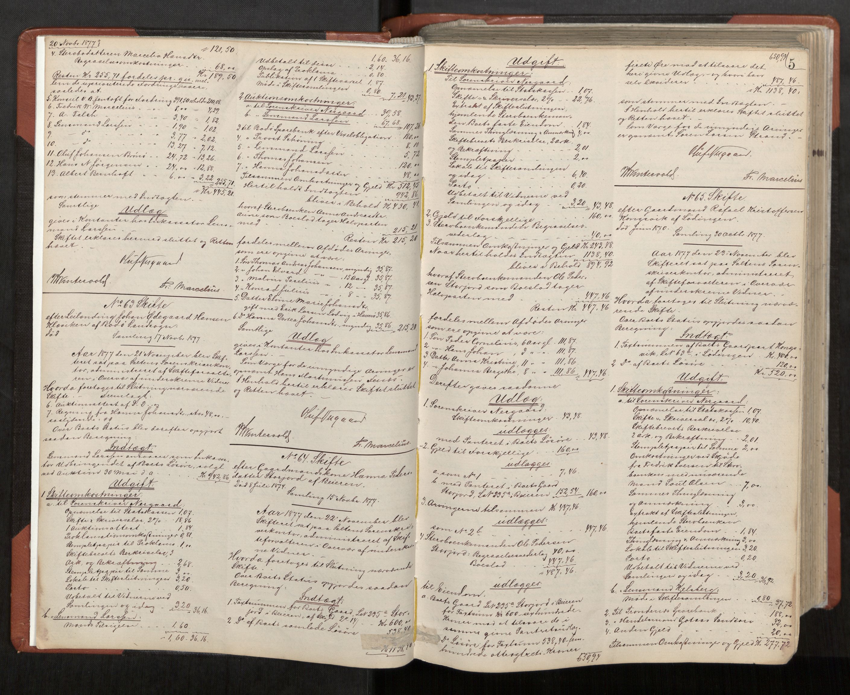 Salten sorenskriveri, AV/SAT-A-4578/1/3/3A/L0063: Skifteslutningsprotokoll, 1877-1894, p. 5