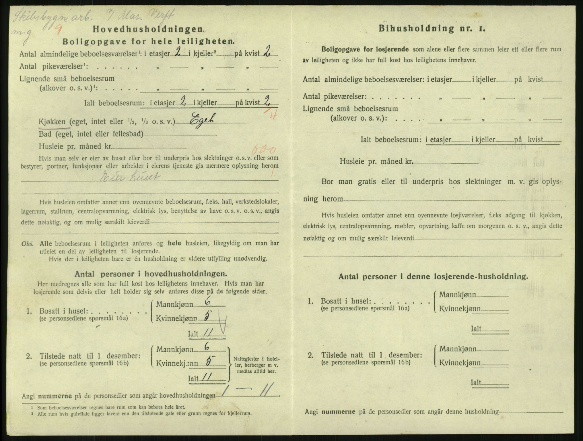 SAKO, 1920 census for Horten, 1920, p. 6146