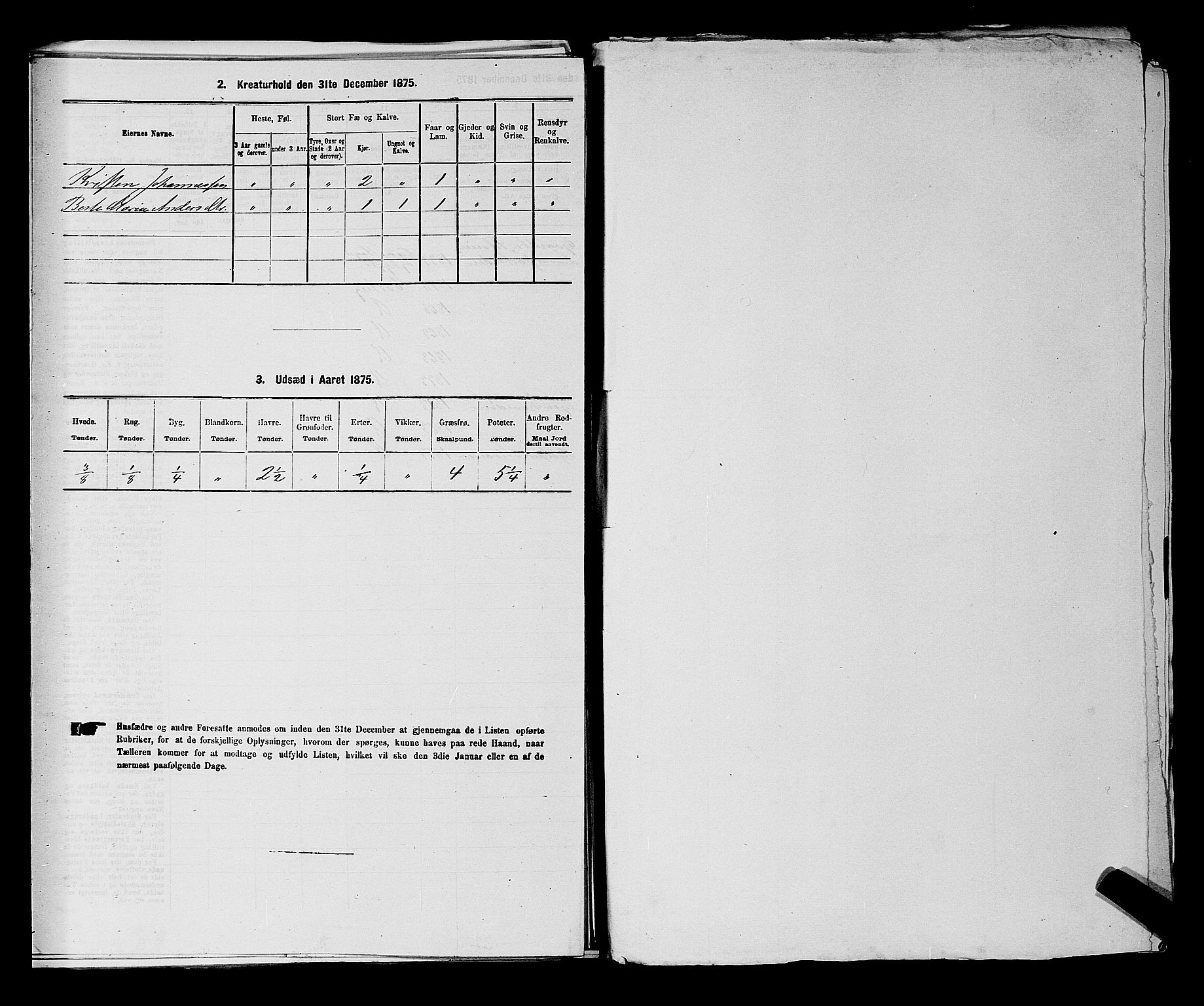 RA, 1875 census for 0114P Varteig, 1875, p. 276