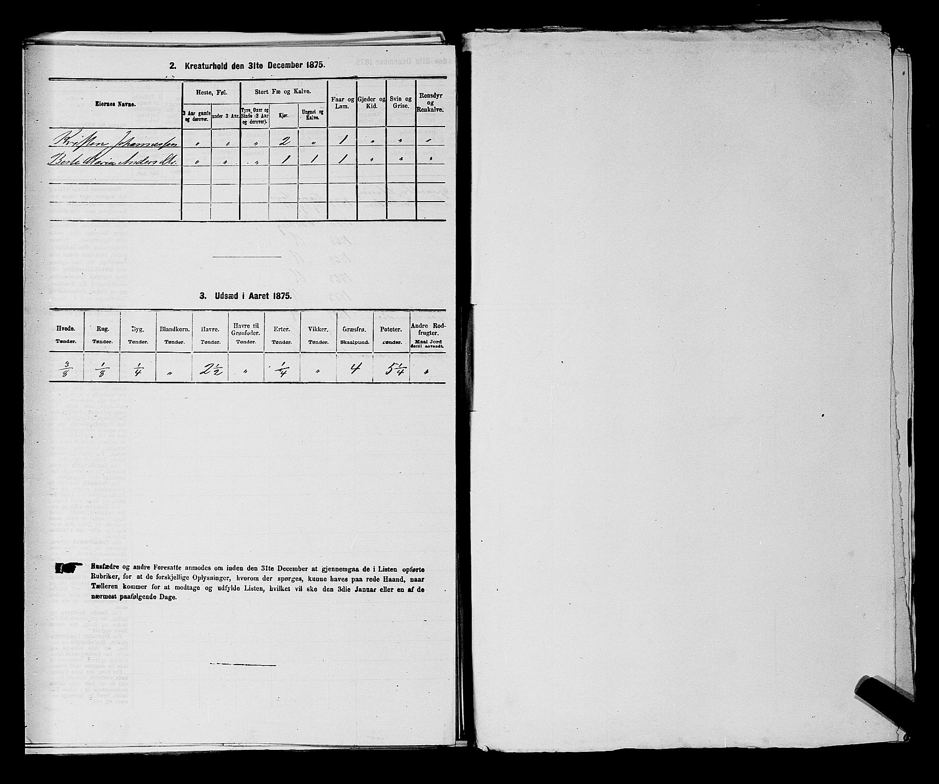 RA, 1875 census for 0114P Varteig, 1875, p. 276