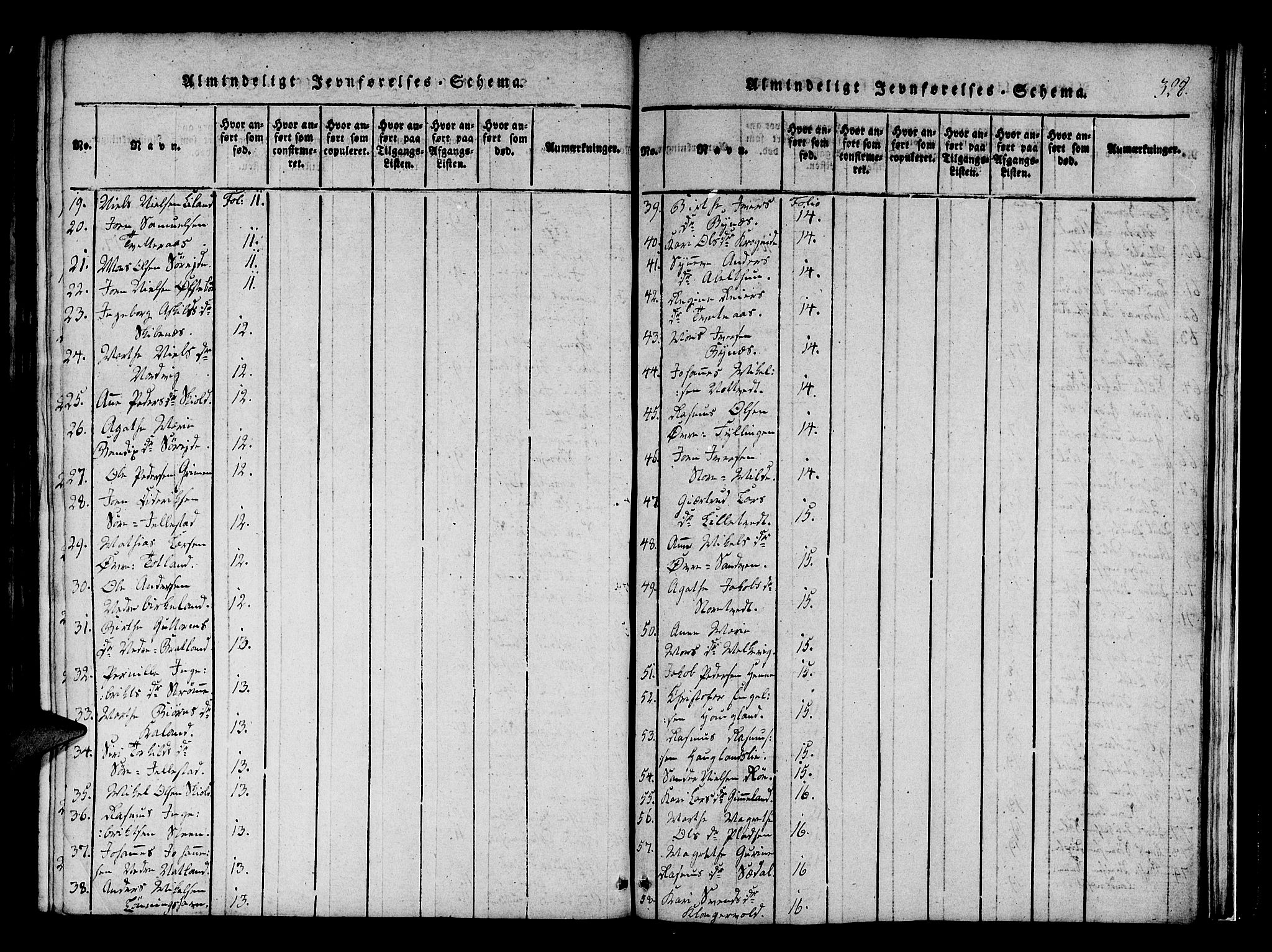 Fana Sokneprestembete, SAB/A-75101/H/Haa/Haaa/L0007: Parish register (official) no. A 7, 1816-1828, p. 328
