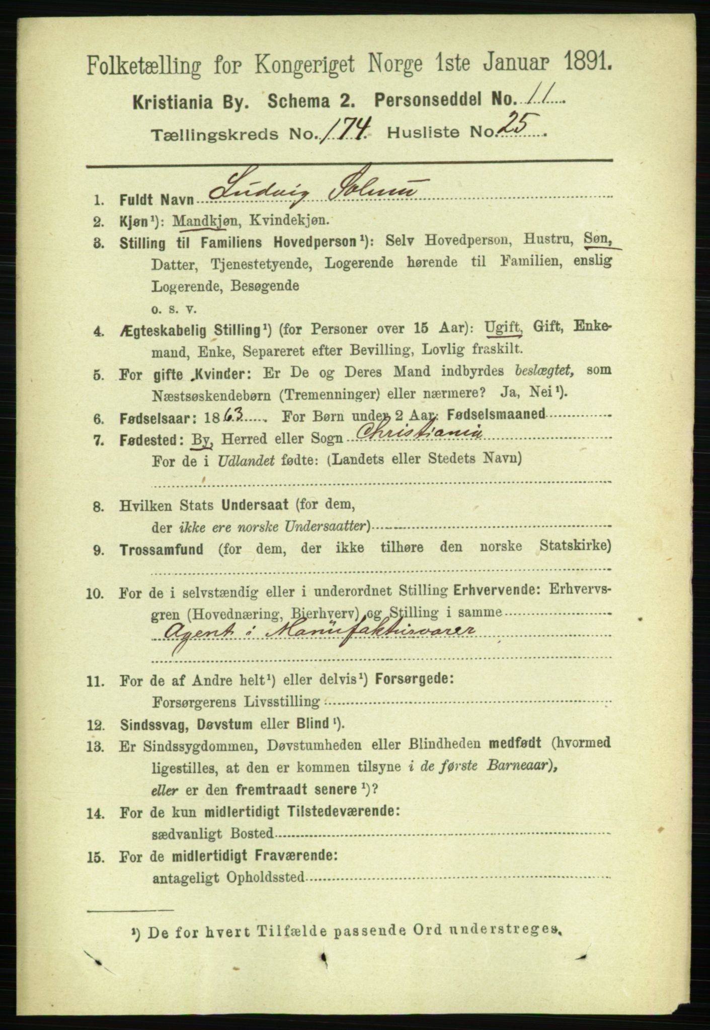 RA, 1891 census for 0301 Kristiania, 1891, p. 104542