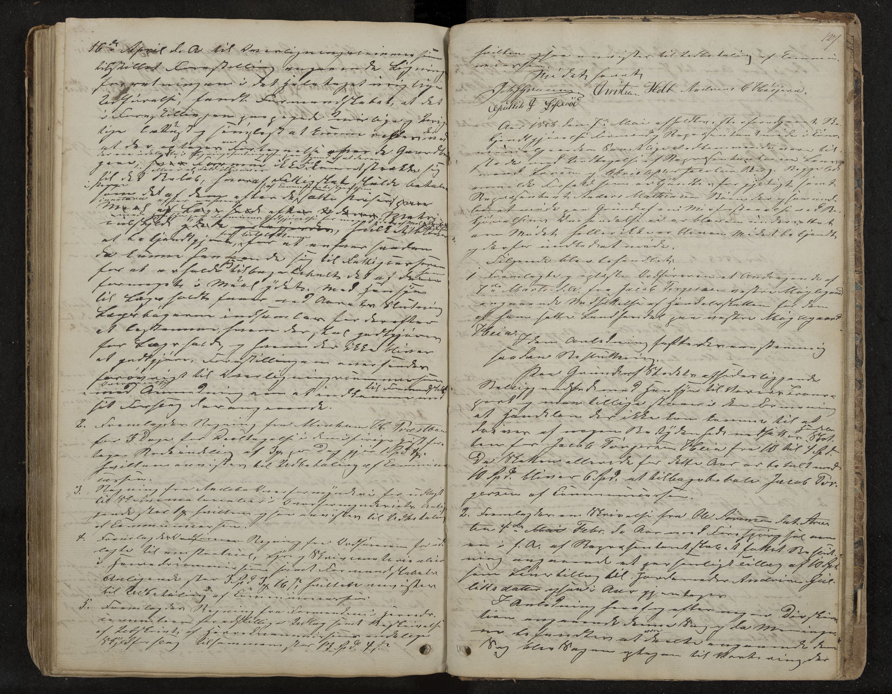 Andebu formannskap og sentraladministrasjon, IKAK/0719021-1/A/Aa/L0001: Møtebok med register, 1837-1869, p. 127