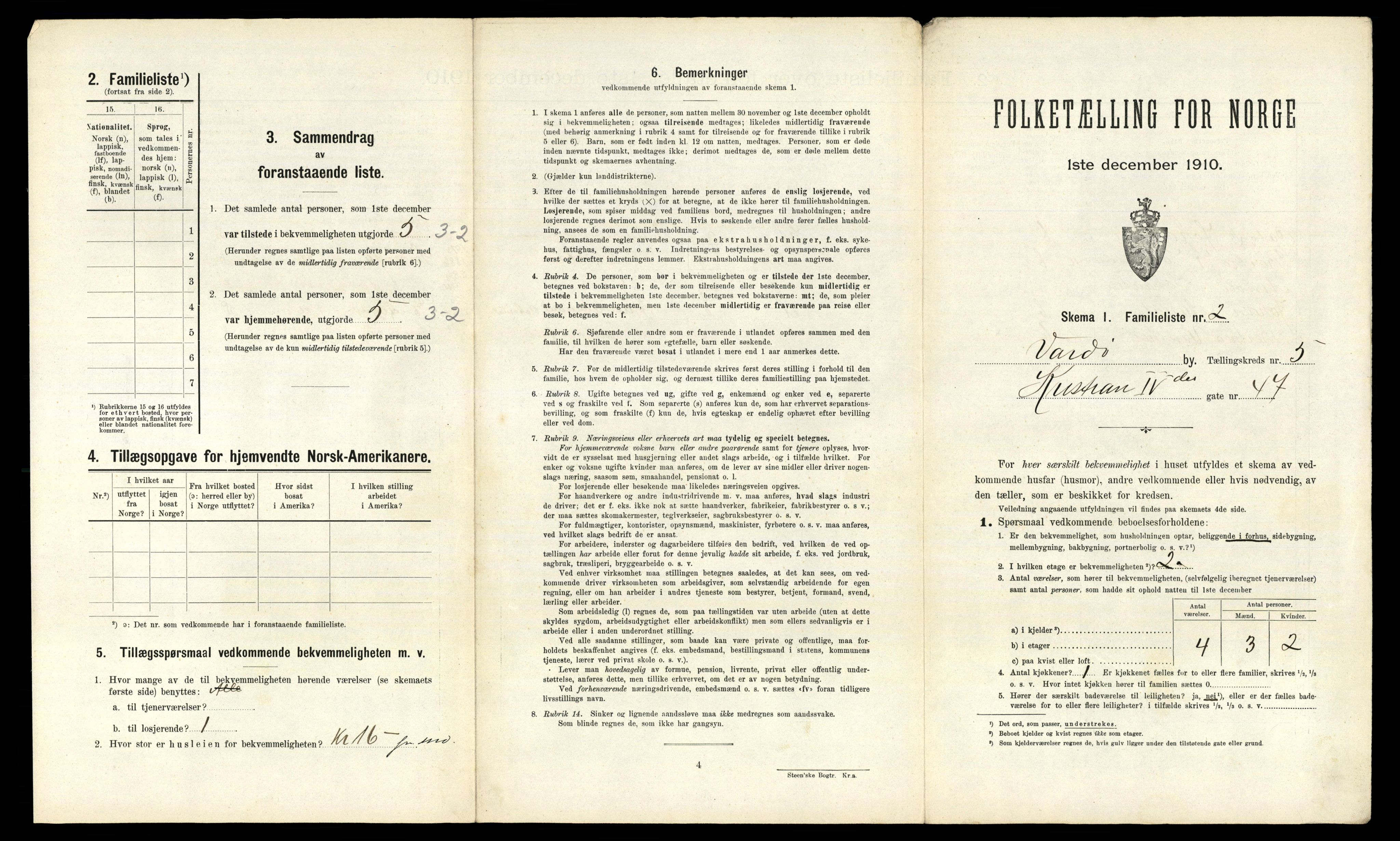 RA, 1910 census for Vardø, 1910, p. 766