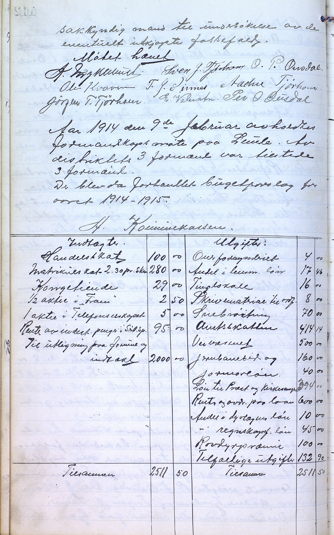 Øvre Sirdal kommune - Formannskapet/Kommunestyret, ARKSOR/1046ØS120/A/L0001: Møtebok (d), 1905-1917, p. 111b