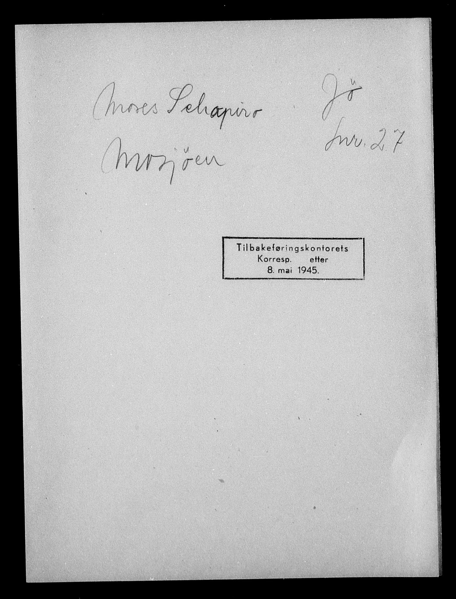 Justisdepartementet, Tilbakeføringskontoret for inndratte formuer, AV/RA-S-1564/H/Hc/Hcb/L0915: --, 1945-1947, p. 348