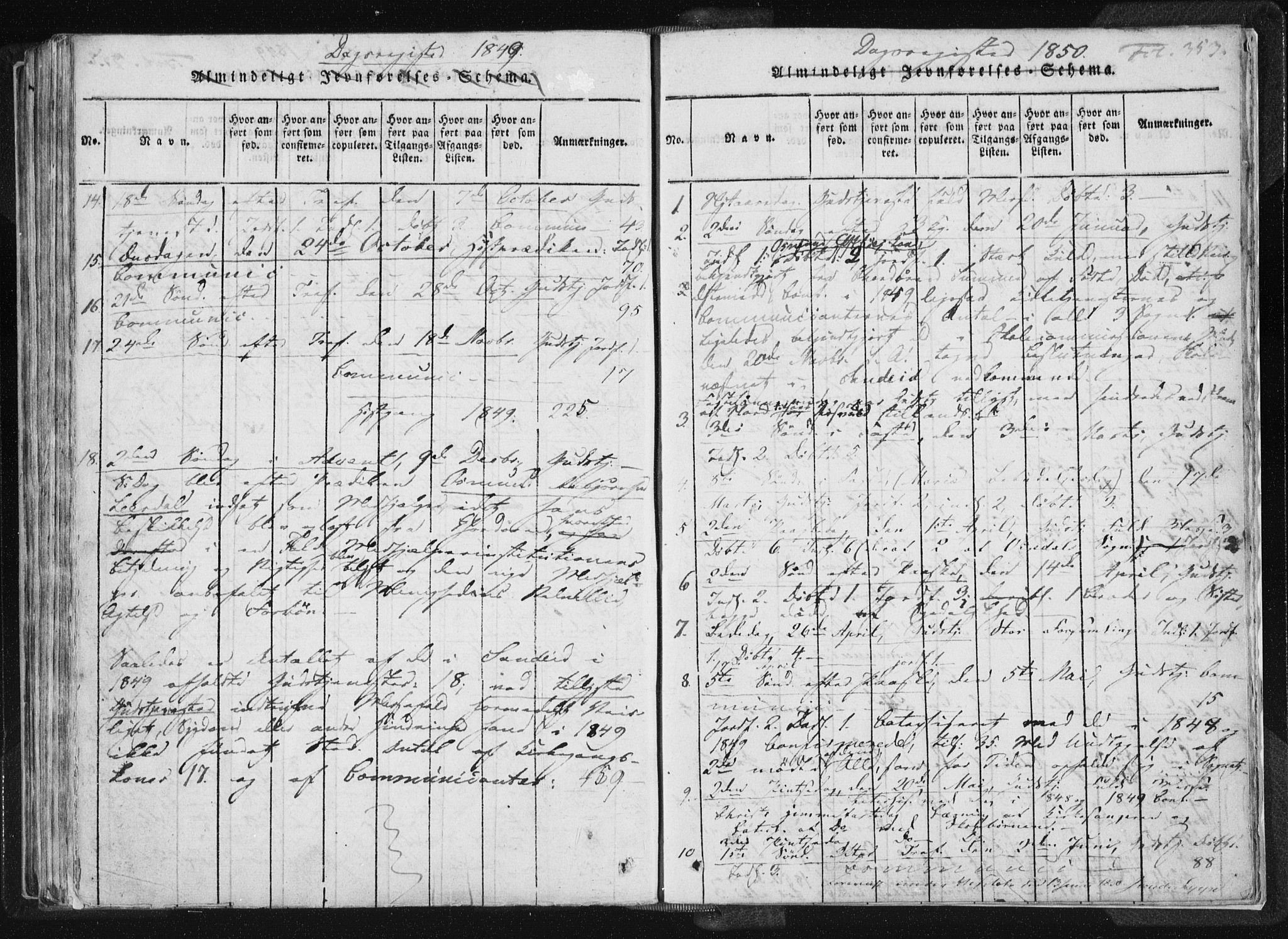 Vikedal sokneprestkontor, SAST/A-101840/01/IV: Parish register (official) no. A 4, 1816-1850, p. 353
