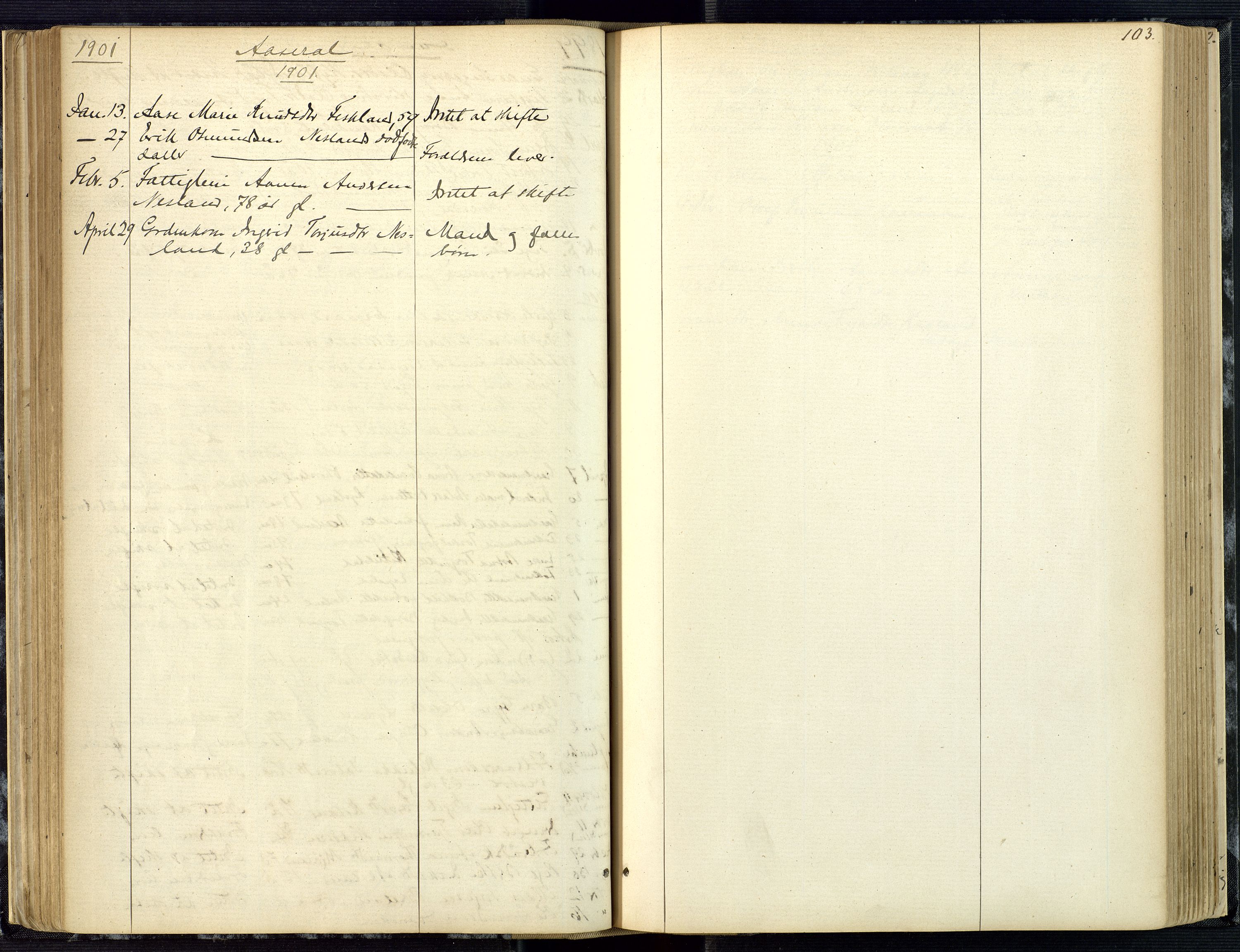 Mandal sorenskriveri, AV/SAK-1221-0005/001/H/Ha/L0001: Dødsfall hele sorenskriveriet nr A1, 1862-1901, p. 102b-103a