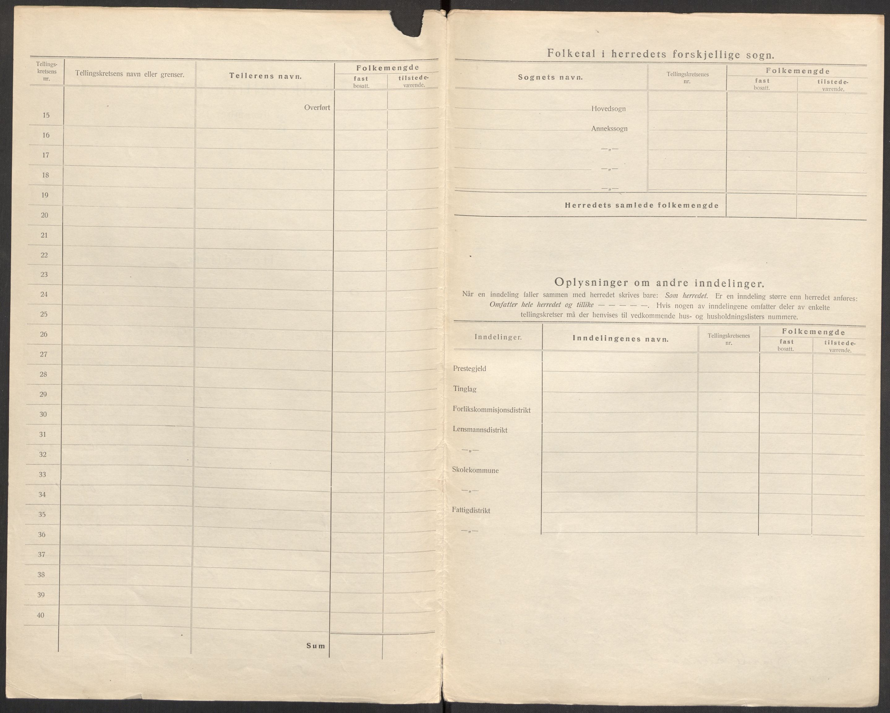 SAST, 1920 census for Sauda, 1920, p. 7