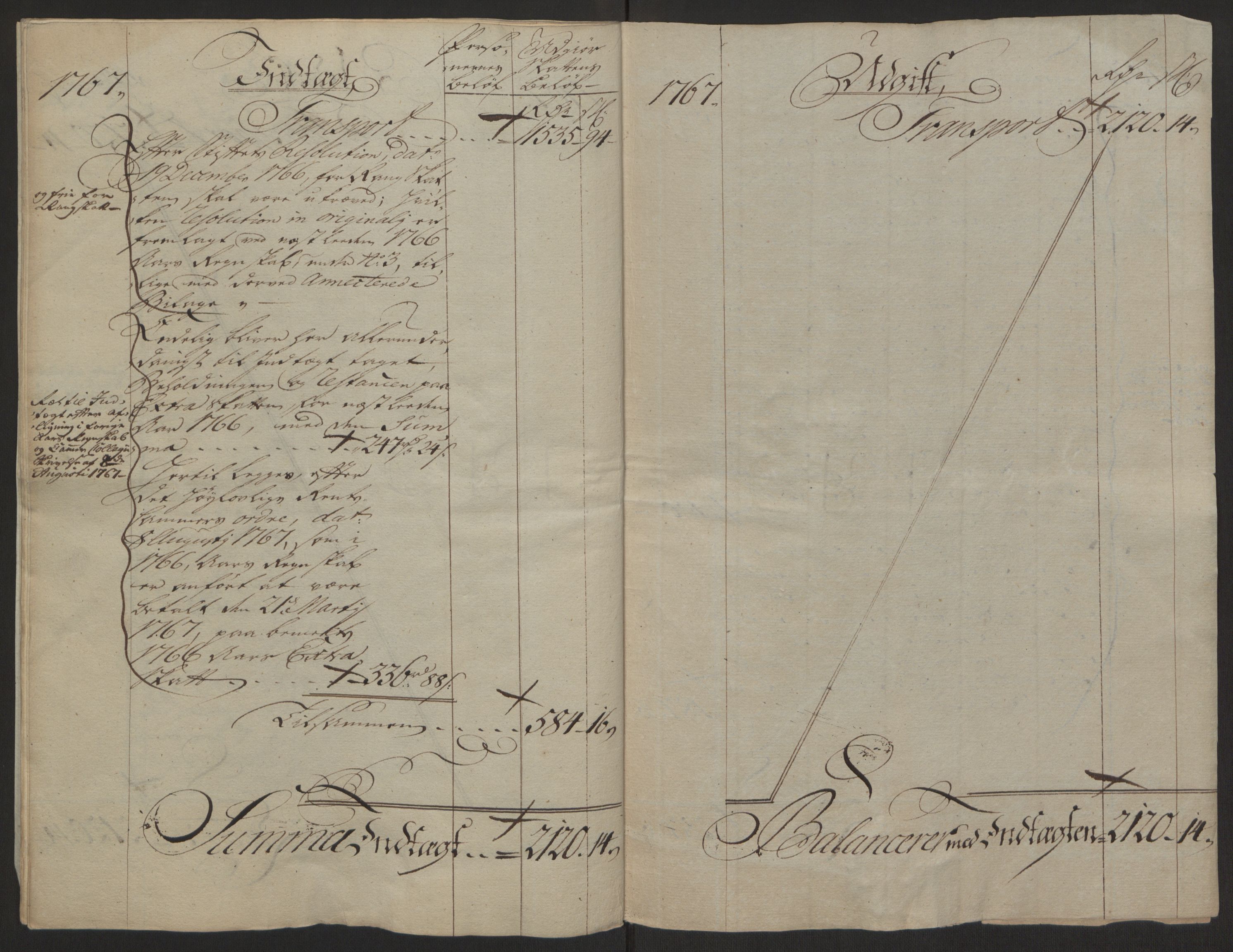 Rentekammeret inntil 1814, Reviderte regnskaper, Byregnskaper, AV/RA-EA-4066/R/Rg/L0144/0001: [G4] Kontribusjonsregnskap / Ekstraskatt, 1762-1767, p. 486