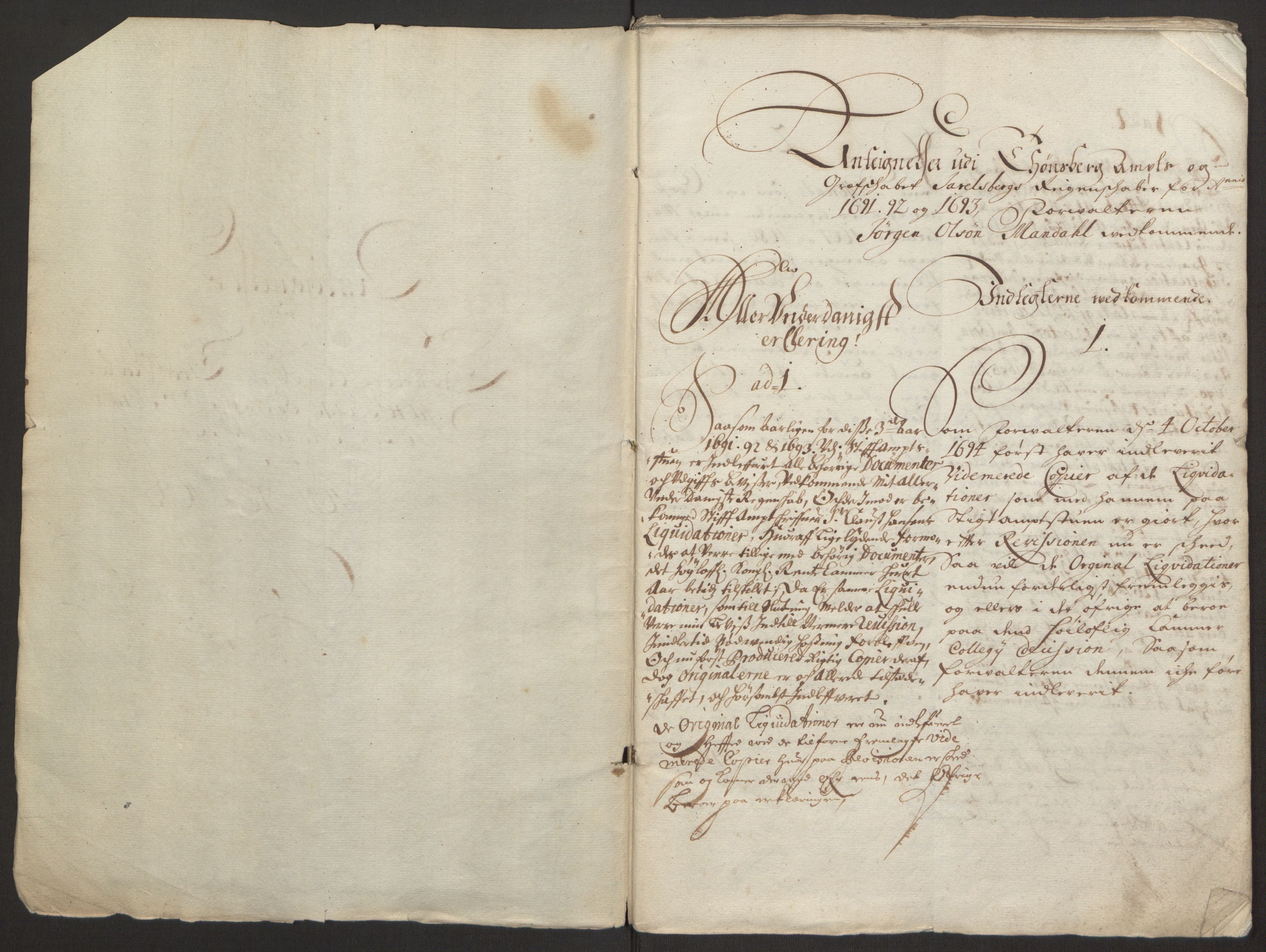 Rentekammeret inntil 1814, Reviderte regnskaper, Fogderegnskap, RA/EA-4092/R32/L1866: Fogderegnskap Jarlsberg grevskap, 1693, p. 427