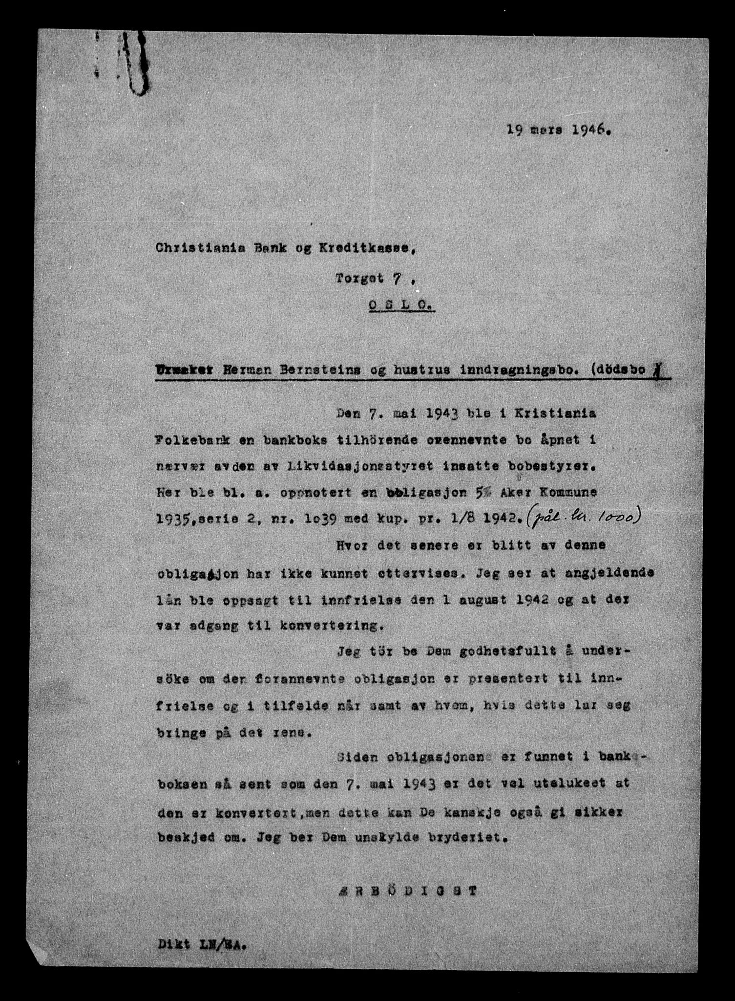 Justisdepartementet, Tilbakeføringskontoret for inndratte formuer, RA/S-1564/H/Hc/Hcc/L0922: --, 1945-1947, p. 379