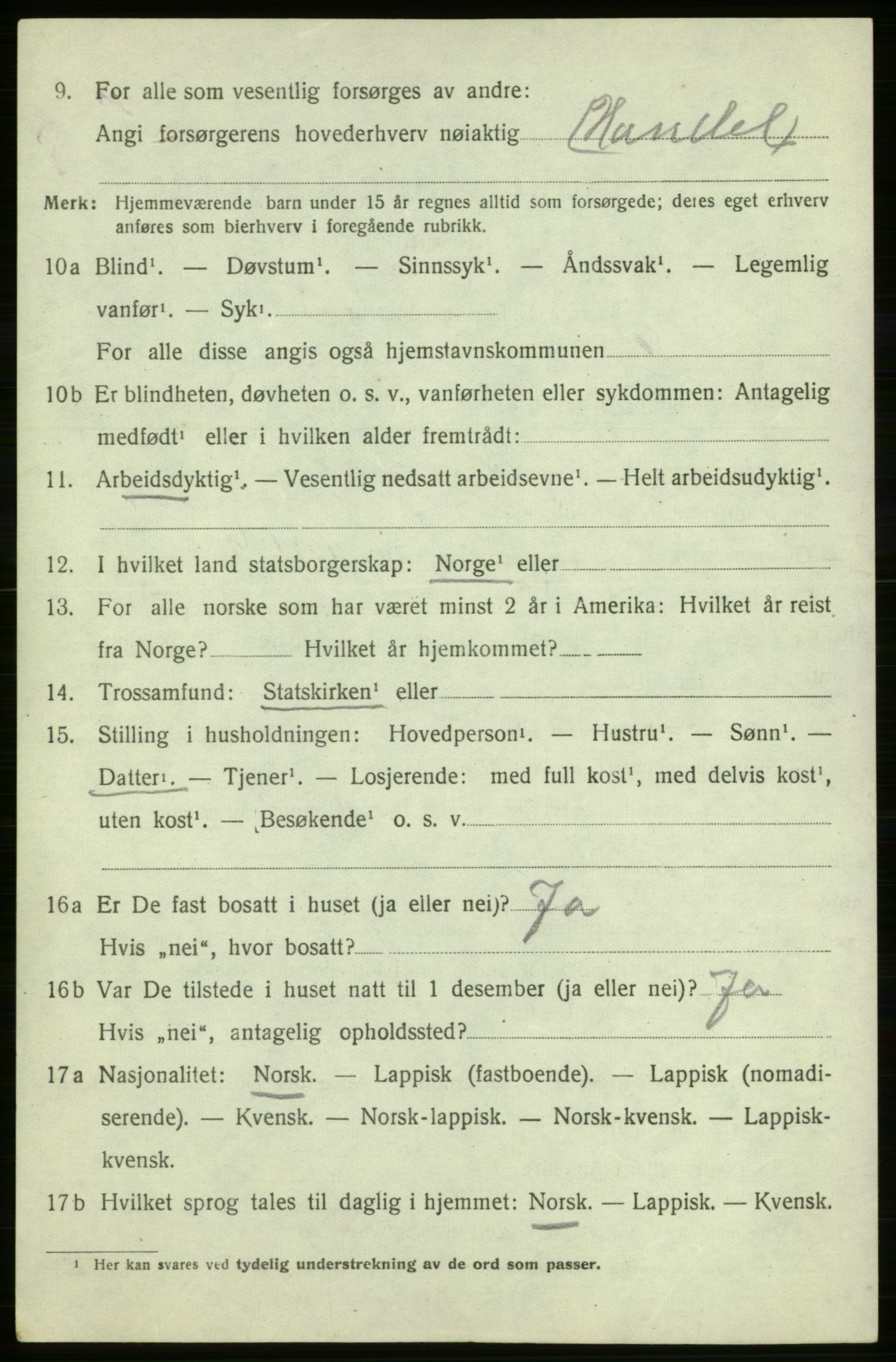 SATØ, 1920 census for Måsøy, 1920, p. 1279