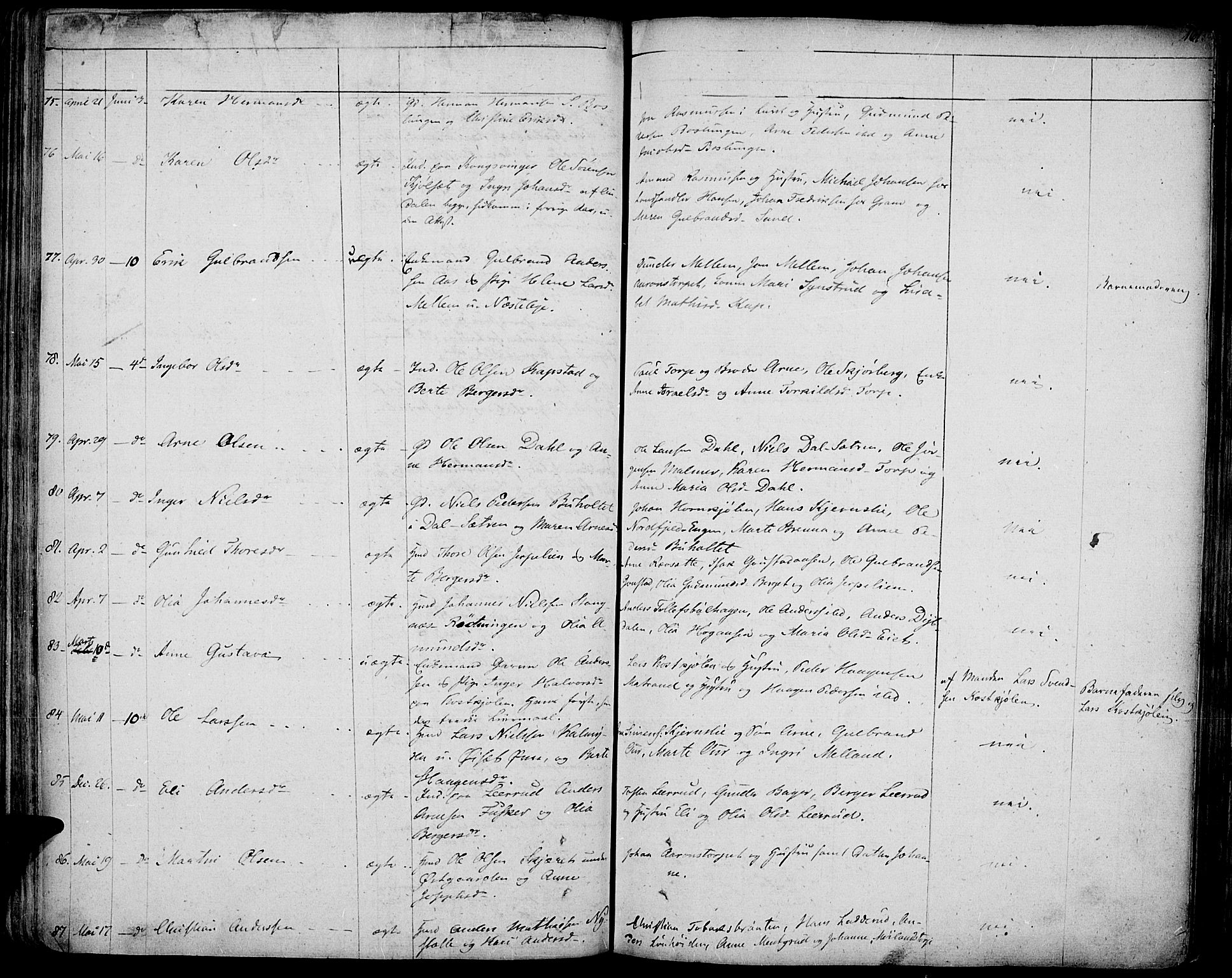 Vinger prestekontor, AV/SAH-PREST-024/H/Ha/Haa/L0007: Parish register (official) no. 7, 1826-1839, p. 161