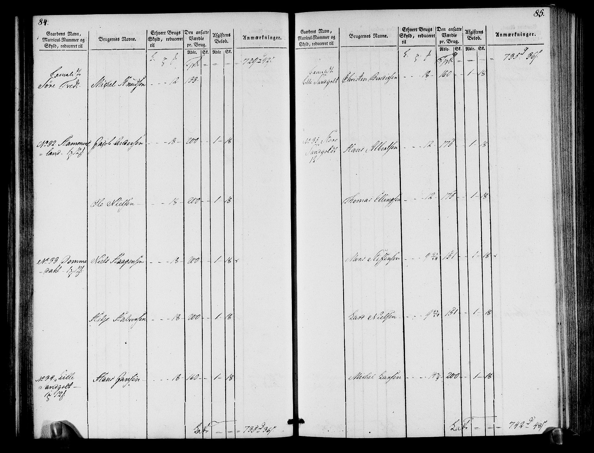 Rentekammeret inntil 1814, Realistisk ordnet avdeling, AV/RA-EA-4070/N/Ne/Nea/L0113: Nordhordland og Voss fogderi. Oppebørselsregister, 1803-1804, p. 46