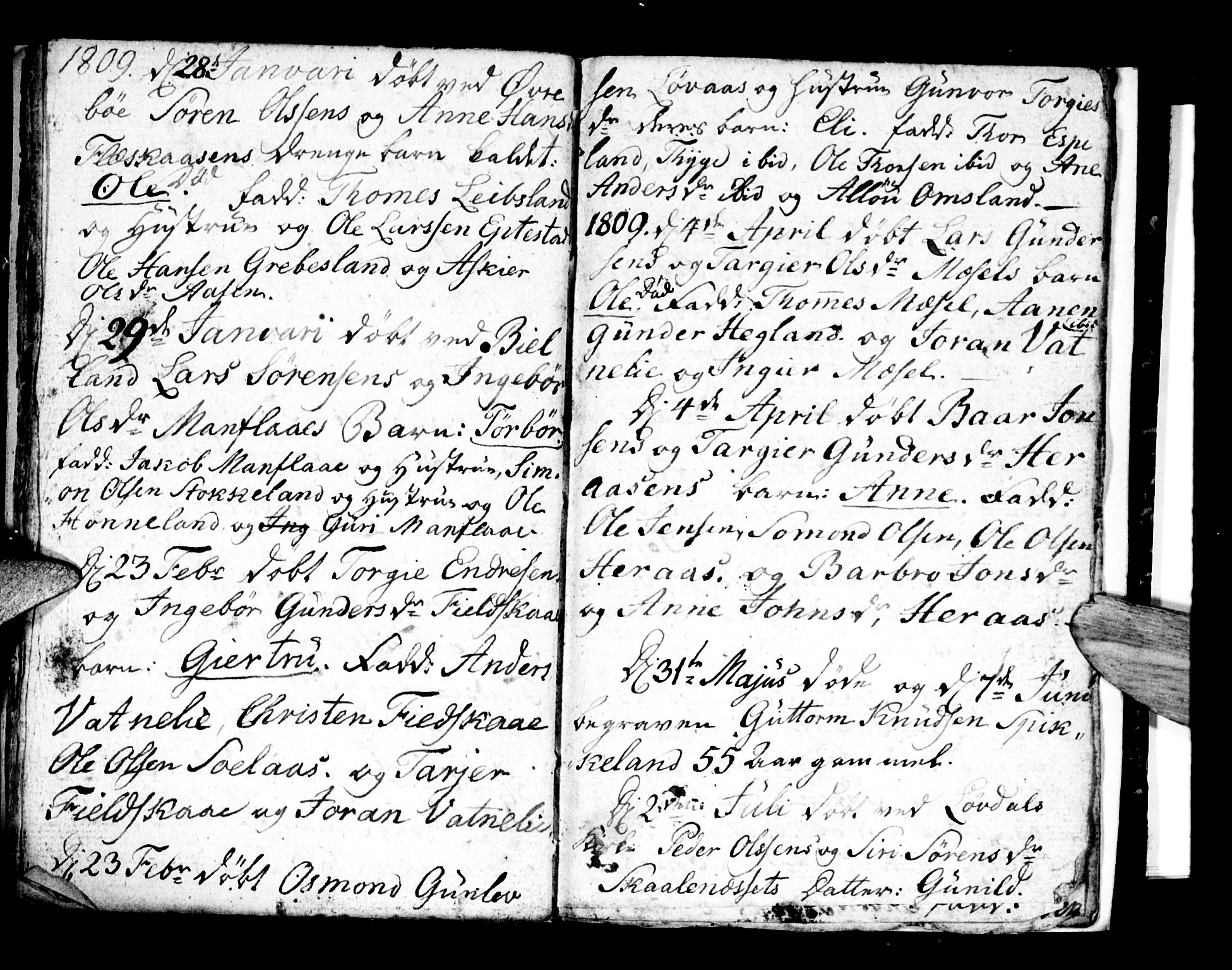 Bjelland sokneprestkontor, AV/SAK-1111-0005/F/Fa/Fab/L0001: Parish register (official) no. A 1, 1799-1810