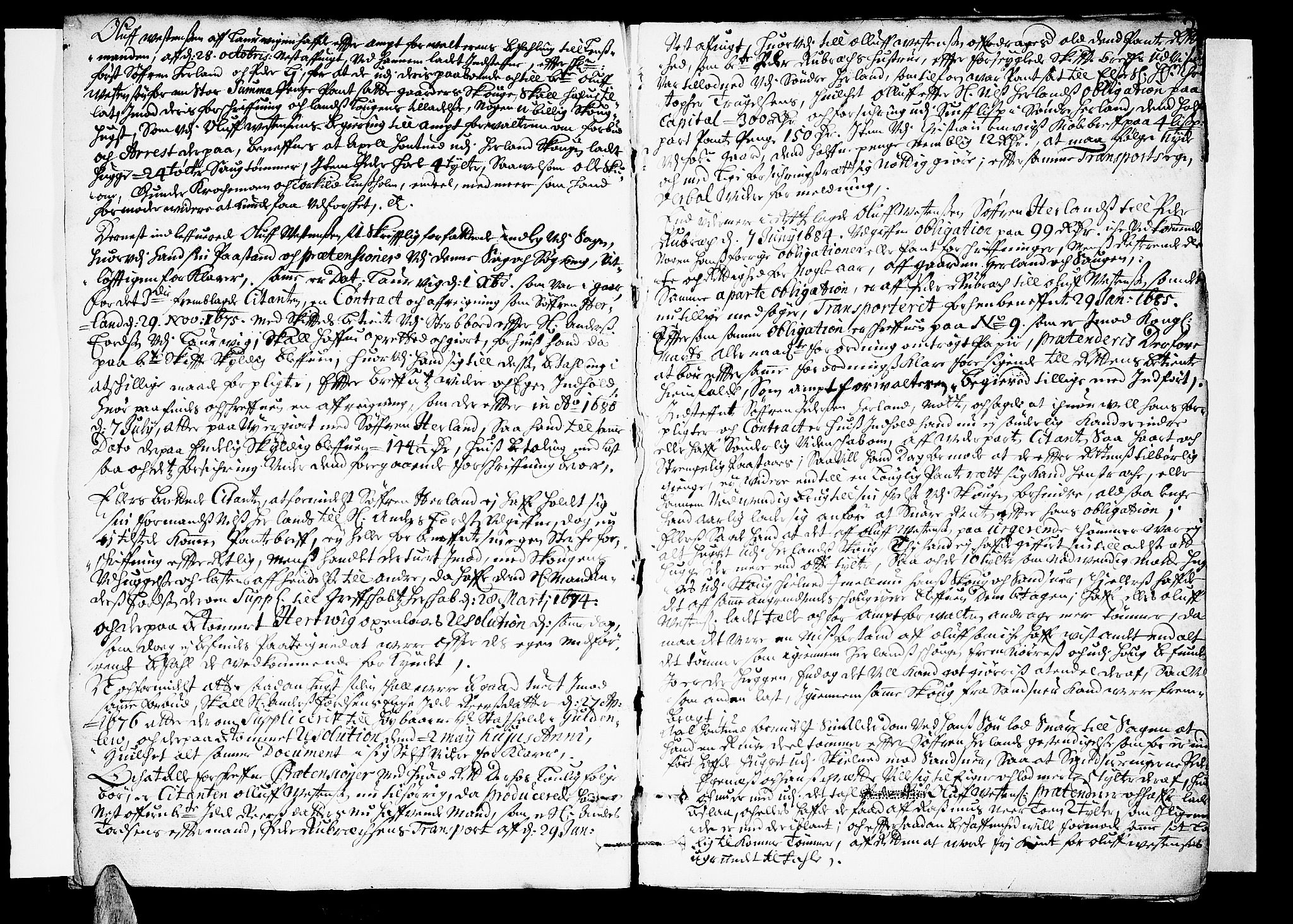 Nordre Jarlsberg sorenskriveri, SAKO/A-80/F/Fa/Faa/L0003: Tingbok, 1685-1686, p. 2