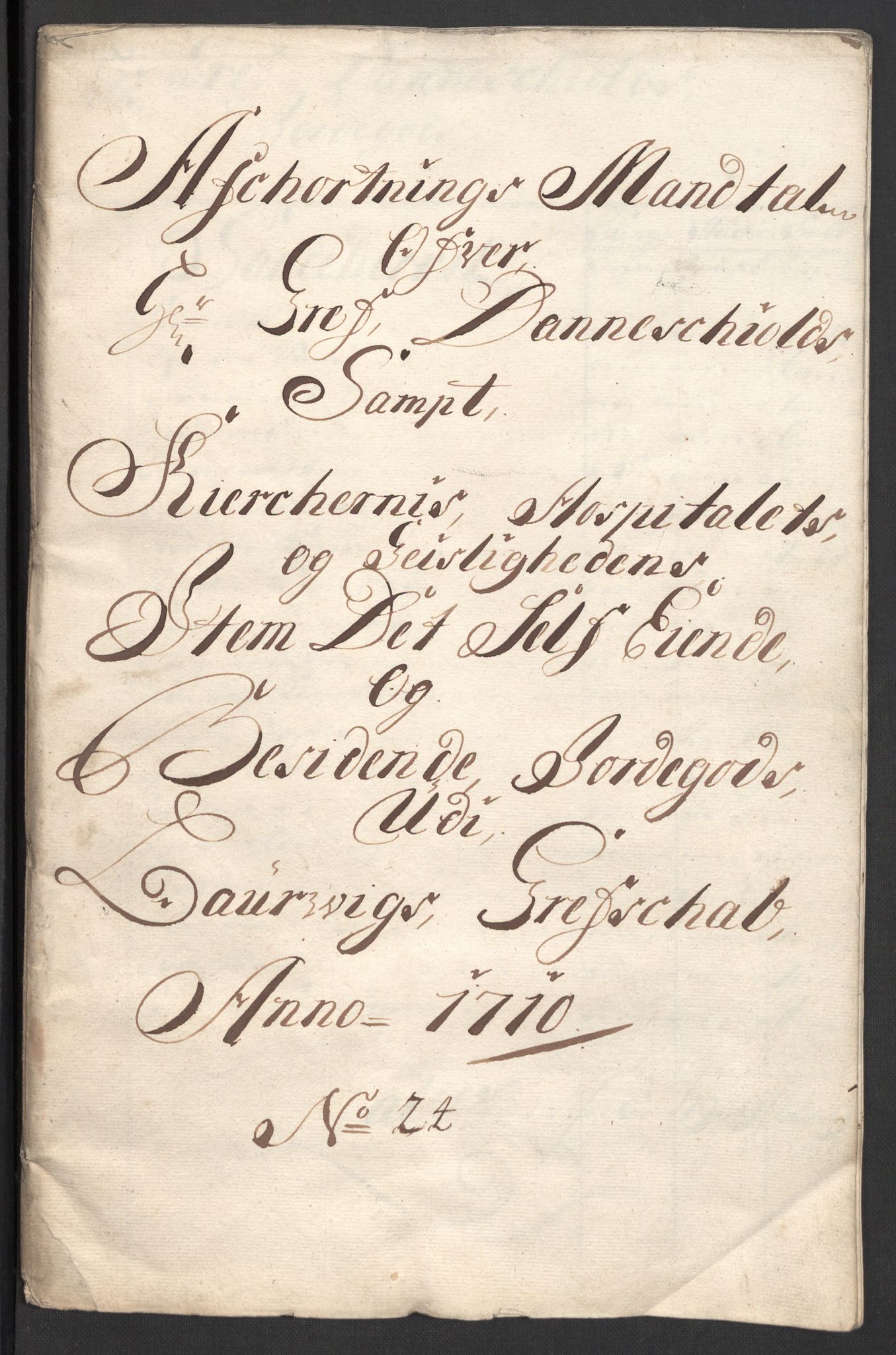 Rentekammeret inntil 1814, Reviderte regnskaper, Fogderegnskap, RA/EA-4092/R33/L1981: Fogderegnskap Larvik grevskap, 1709-1710, p. 420