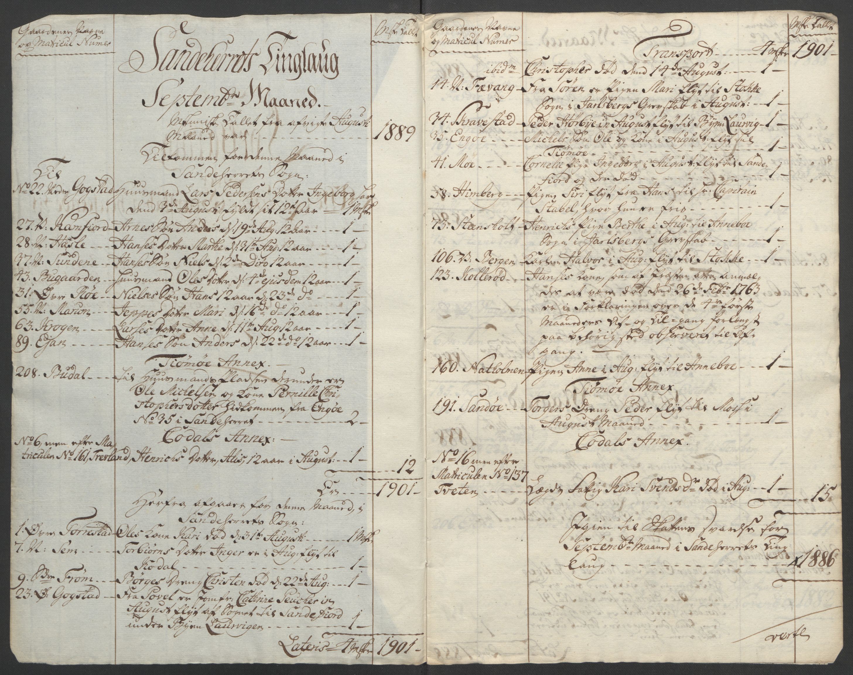 Rentekammeret inntil 1814, Reviderte regnskaper, Fogderegnskap, AV/RA-EA-4092/R33/L2033: Ekstraskatten Larvik grevskap, 1762-1764, p. 130