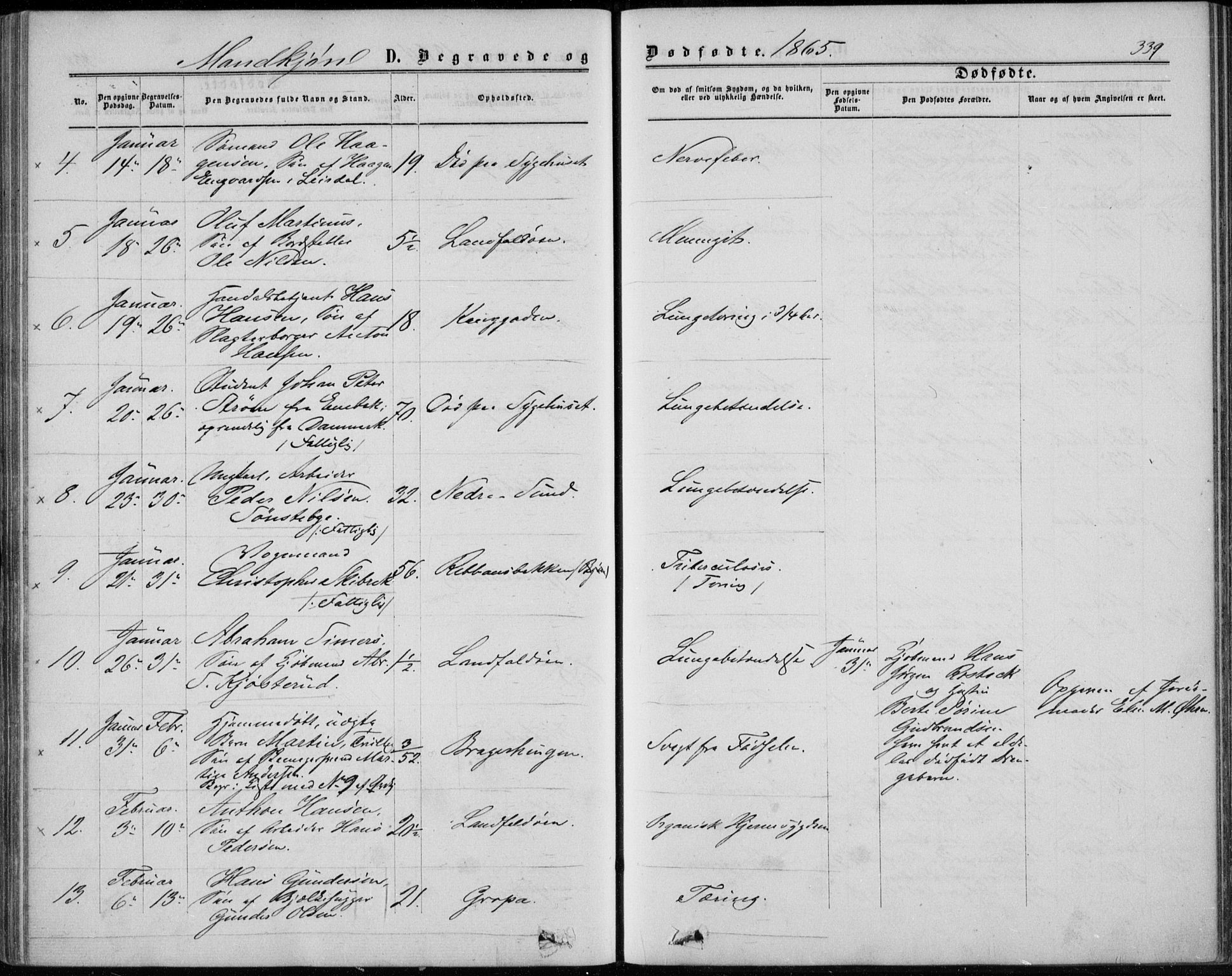 Bragernes kirkebøker, SAKO/A-6/F/Fb/L0003: Parish register (official) no. II 3, 1860-1868, p. 339