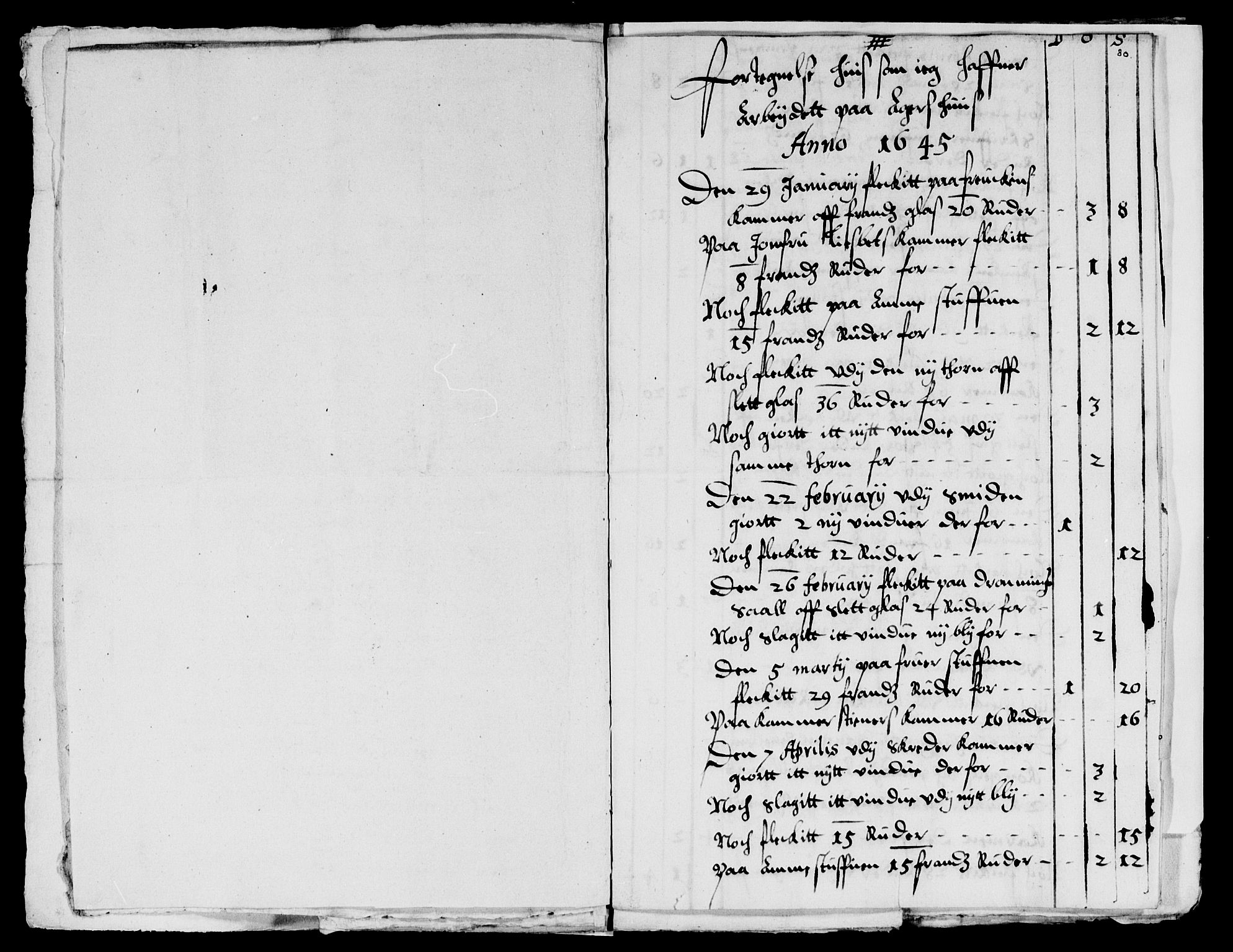 Rentekammeret inntil 1814, Reviderte regnskaper, Lensregnskaper, AV/RA-EA-5023/R/Rb/Rba/L0191: Akershus len, 1642-1648