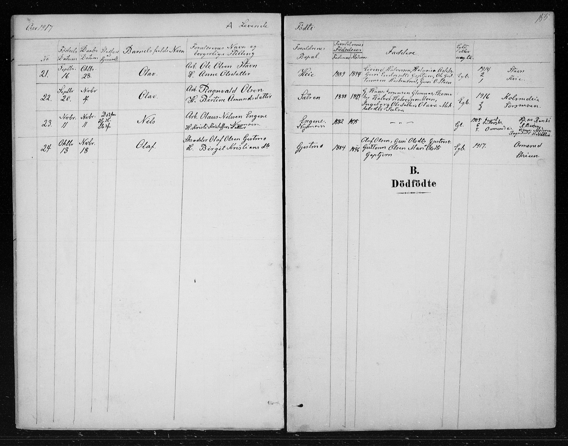 Nes kirkebøker, AV/SAKO-A-236/F/Fa/L0012: Parish register (official) no. 12, 1881-1917, p. 155