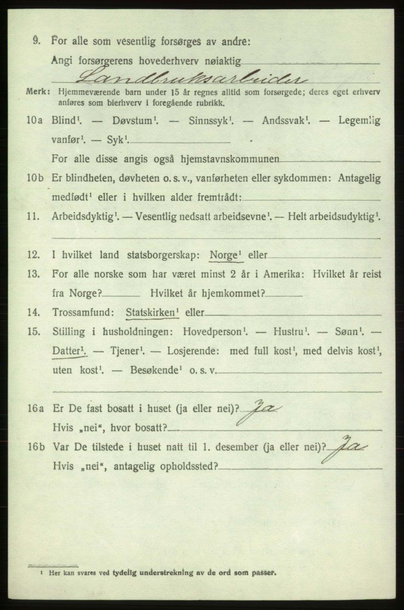 SAB, 1920 census for Vikebygd, 1920, p. 938