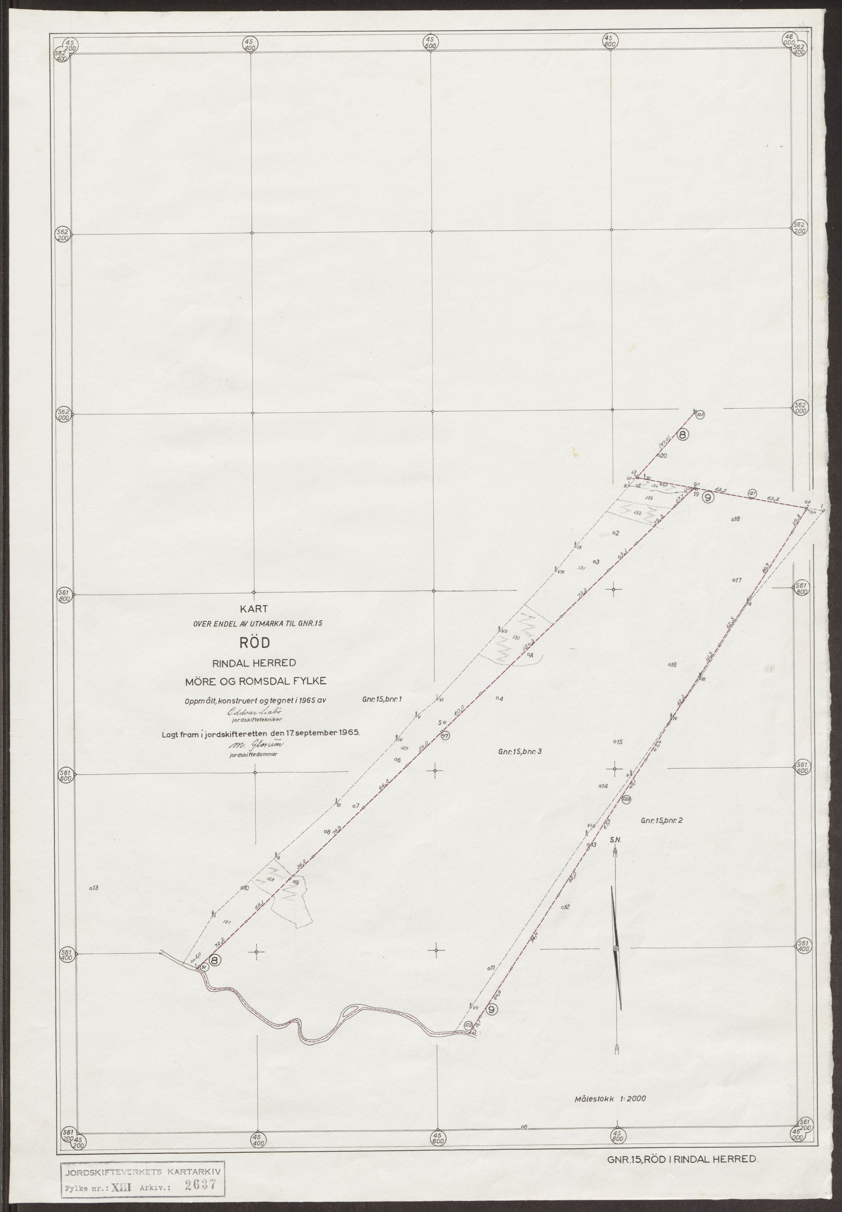 Jordskifteverkets kartarkiv, RA/S-3929/T, 1859-1988, p. 3312
