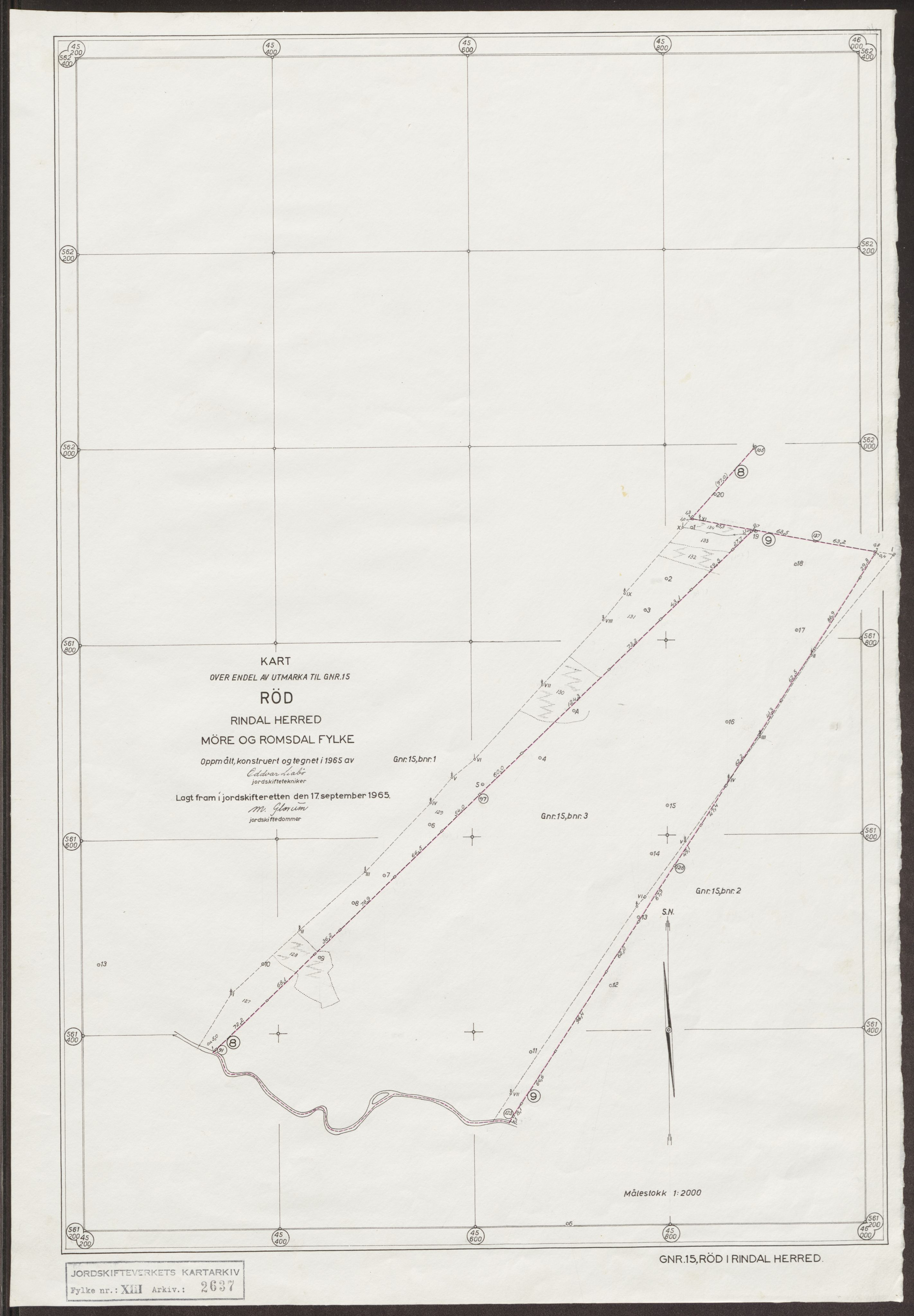 Jordskifteverkets kartarkiv, AV/RA-S-3929/T, 1859-1988, p. 3312