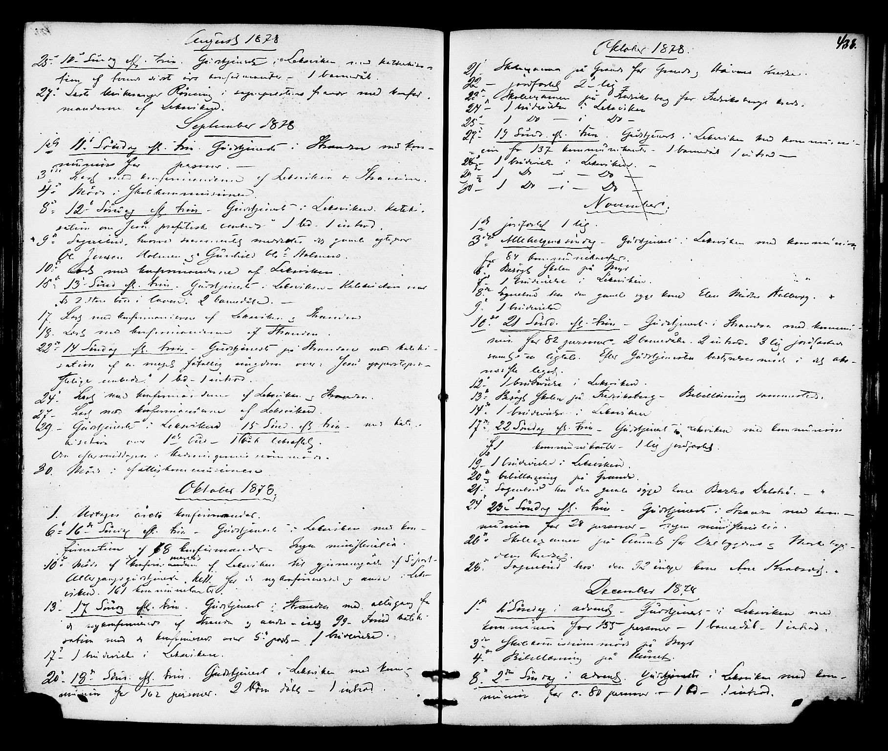 Ministerialprotokoller, klokkerbøker og fødselsregistre - Nord-Trøndelag, SAT/A-1458/701/L0009: Parish register (official) no. 701A09 /1, 1864-1882, p. 438
