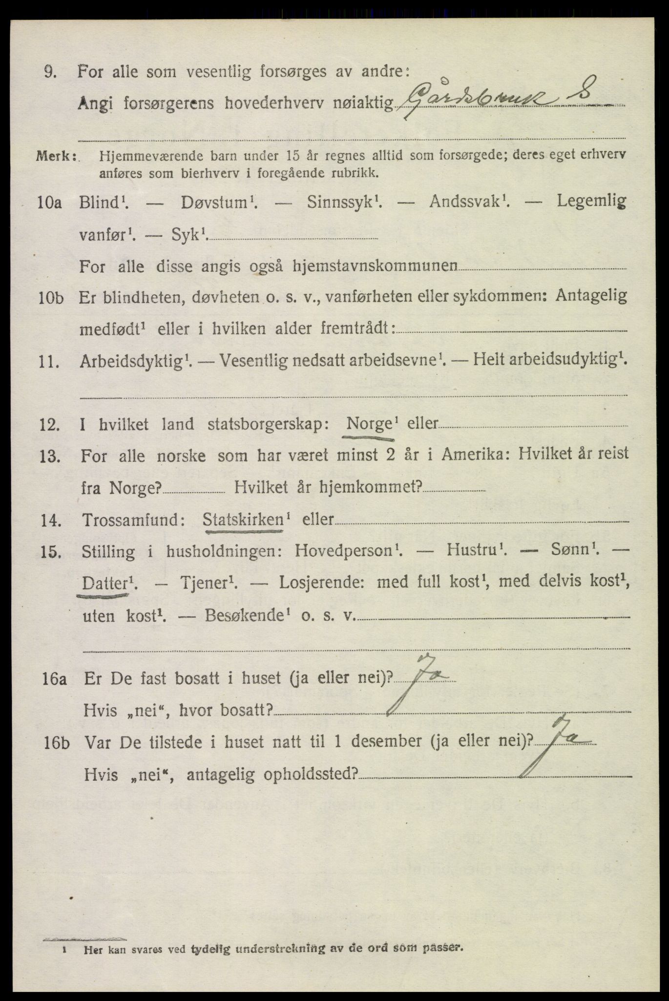 SAH, 1920 census for Nord-Odal, 1920, p. 7018