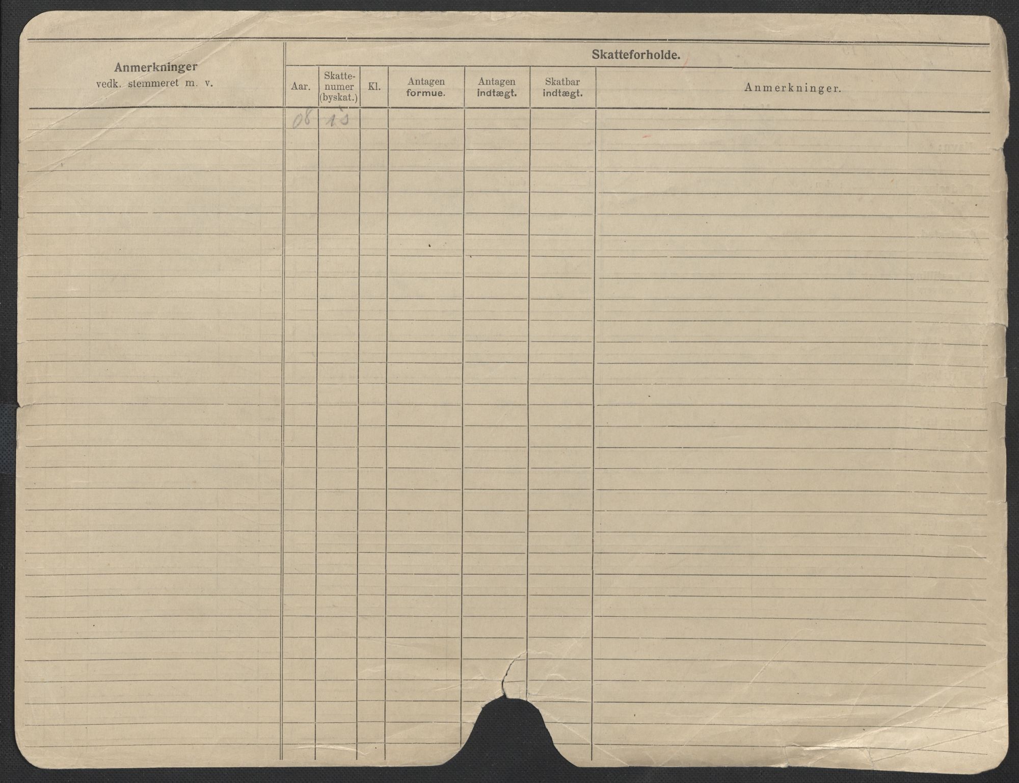 Oslo folkeregister, Registerkort, SAO/A-11715/F/Fa/Fac/L0011: Menn, 1906-1914, p. 1268b