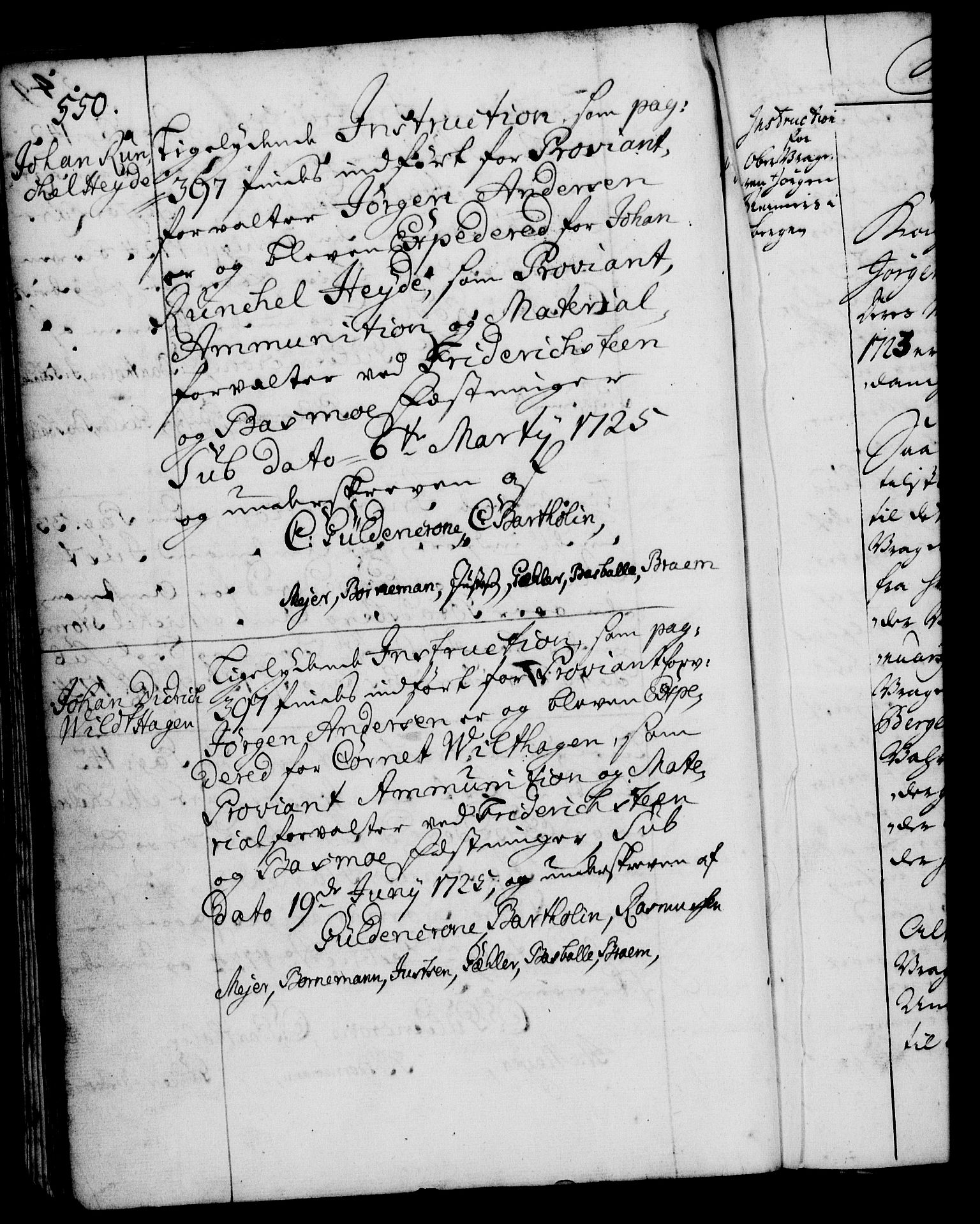 Rentekammeret, Kammerkanselliet, RA/EA-3111/G/Gg/Ggi/L0001: Norsk instruksjonsprotokoll med register (merket RK 53.34), 1720-1729, p. 550