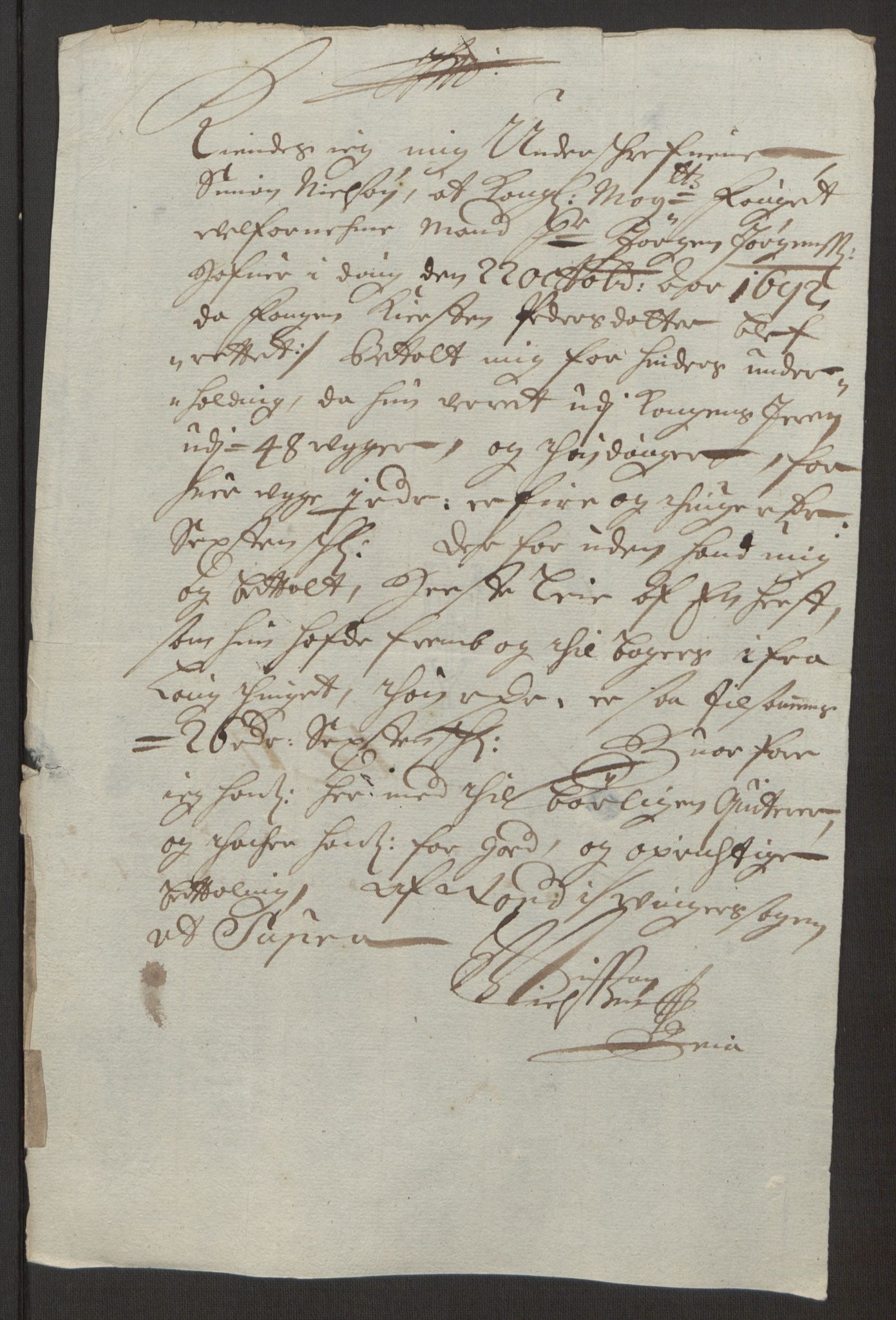 Rentekammeret inntil 1814, Reviderte regnskaper, Fogderegnskap, AV/RA-EA-4092/R13/L0830: Fogderegnskap Solør, Odal og Østerdal, 1692, p. 333