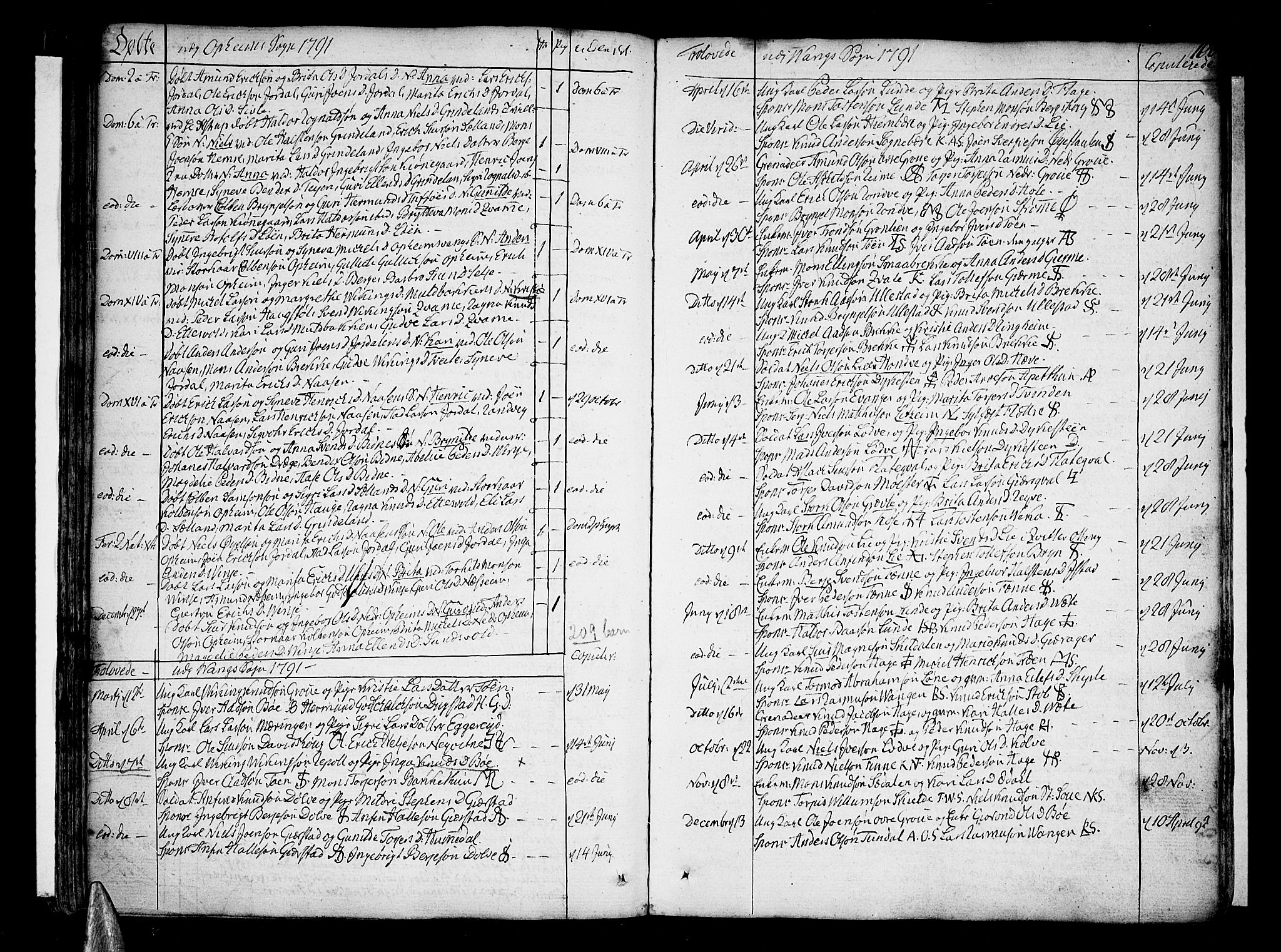 Voss sokneprestembete, AV/SAB-A-79001/H/Haa: Parish register (official) no. A 9, 1780-1810, p. 100