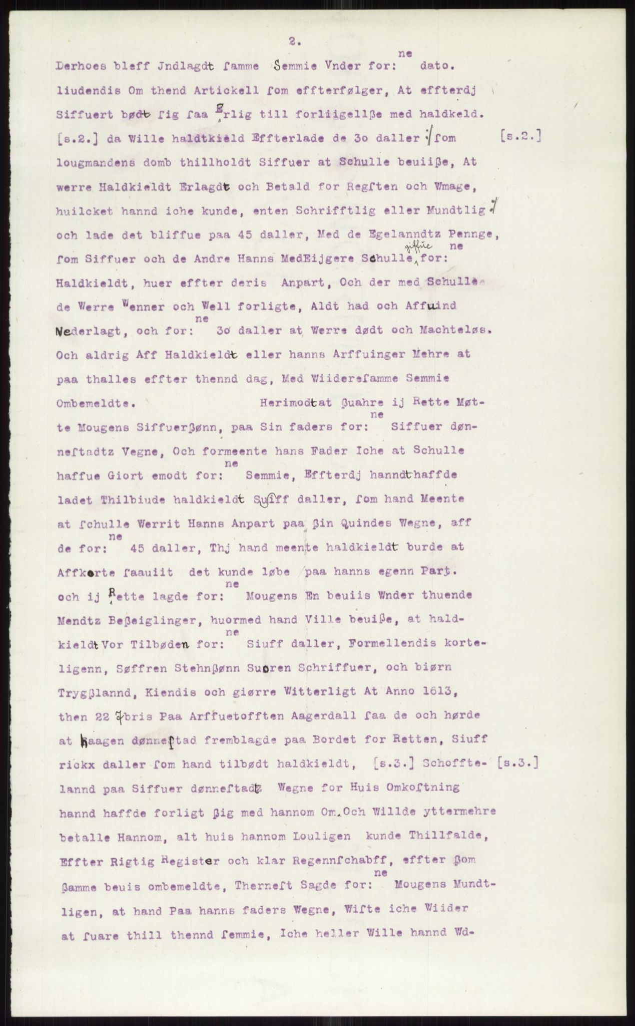 Samlinger til kildeutgivelse, Diplomavskriftsamlingen, AV/RA-EA-4053/H/Ha, p. 3011