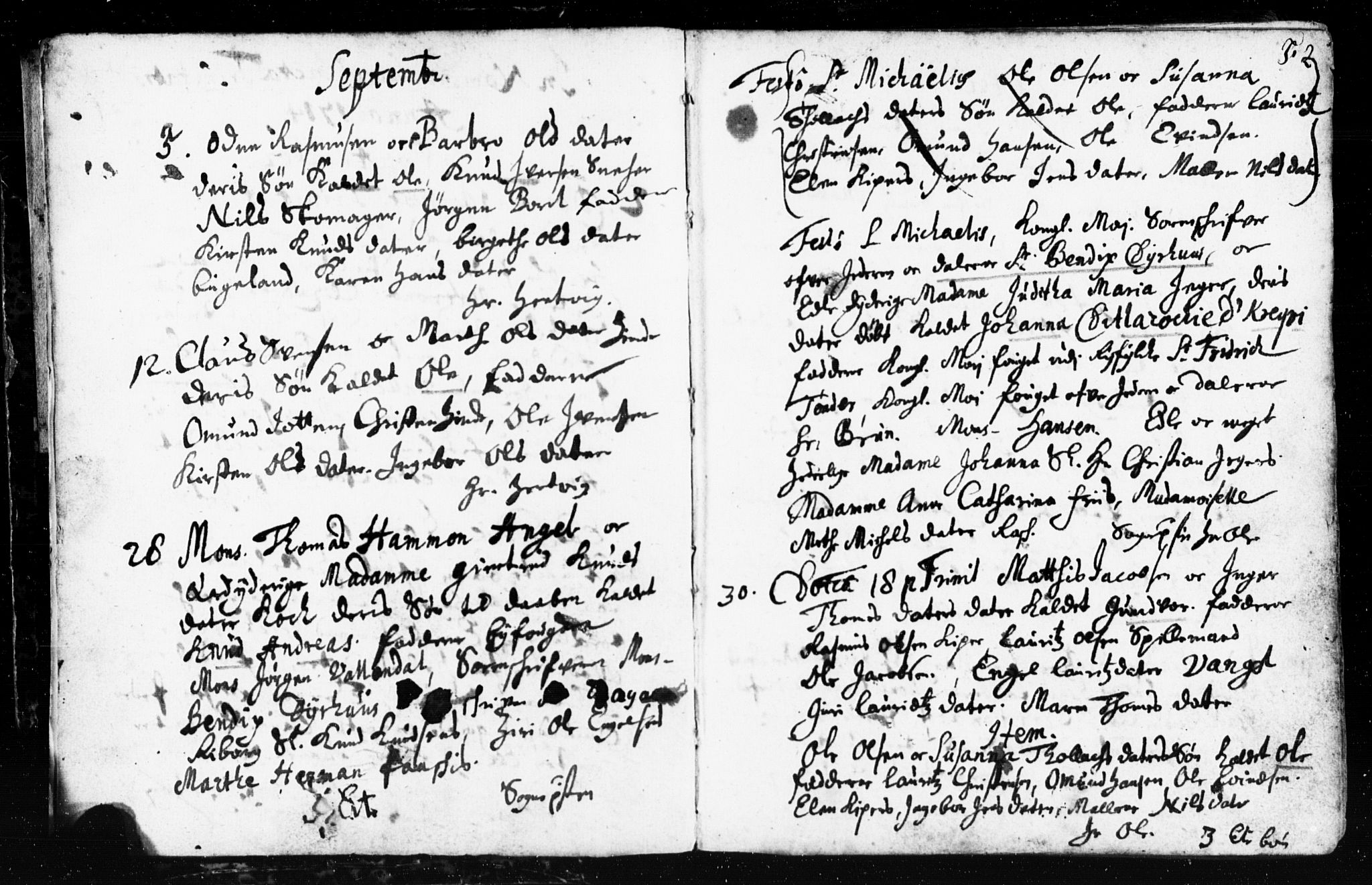 Domkirken sokneprestkontor, AV/SAST-A-101812/001/30/30BB/L0002: Parish register (copy) no. B 2, 1714-1733, p. 2
