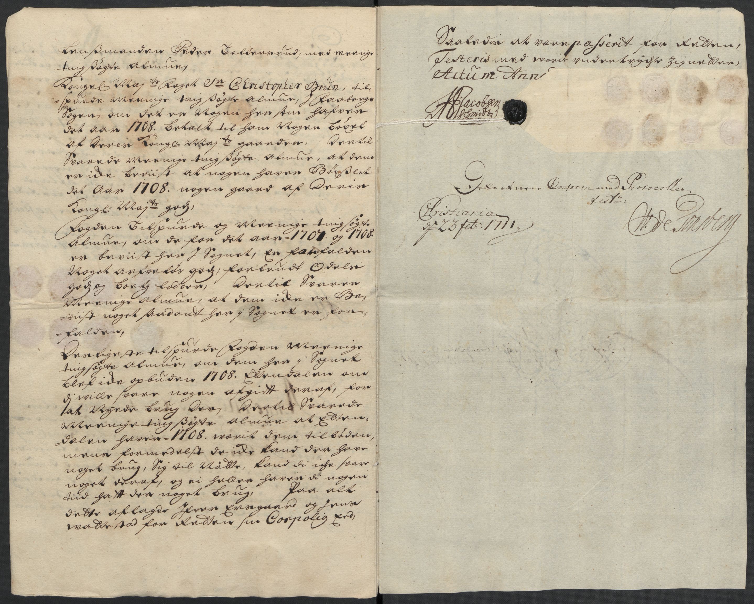 Rentekammeret inntil 1814, Reviderte regnskaper, Fogderegnskap, AV/RA-EA-4092/R17/L1179: Fogderegnskap Gudbrandsdal, 1708-1710, p. 138