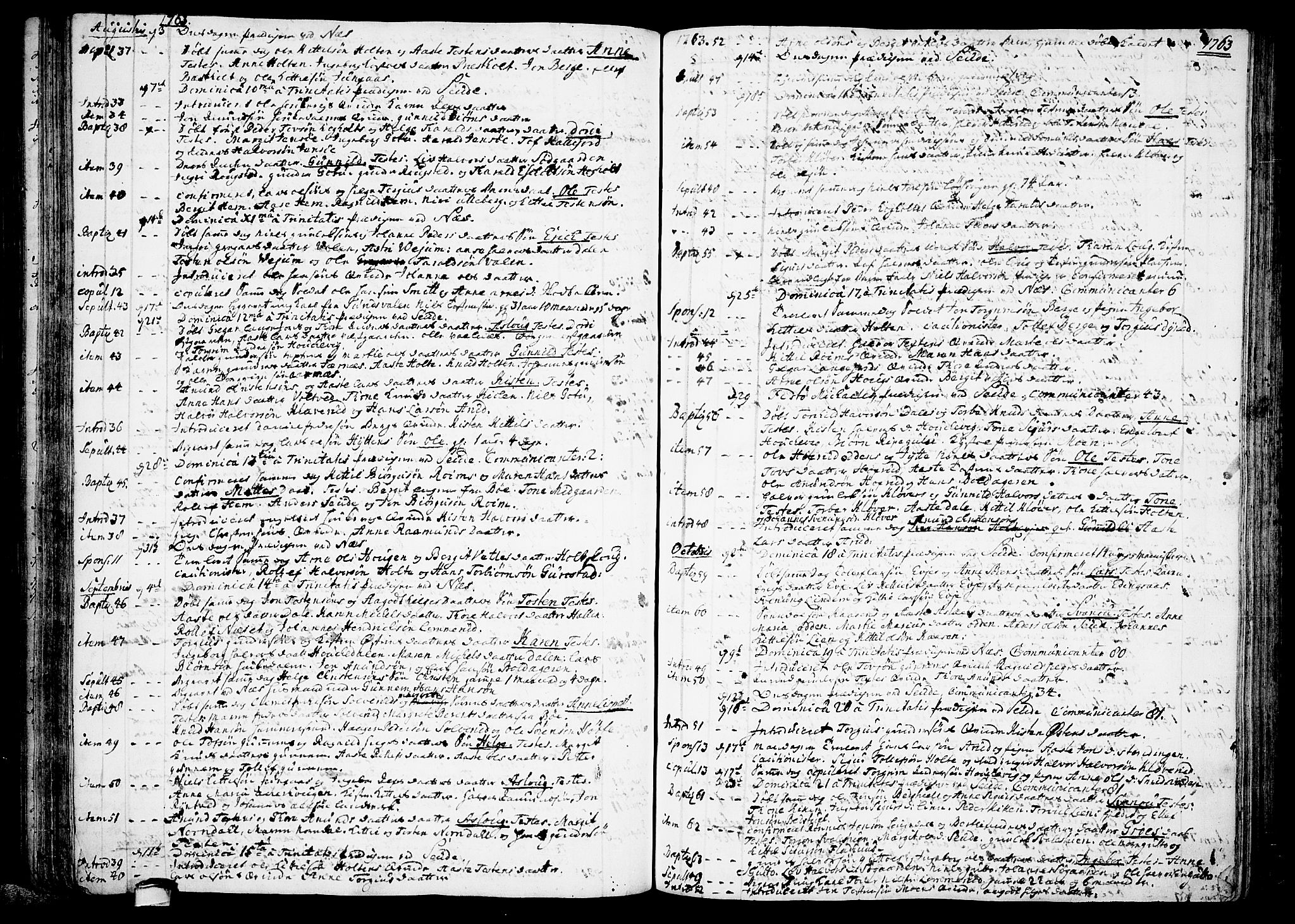 Sauherad kirkebøker, AV/SAKO-A-298/F/Fa/L0003: Parish register (official) no. I 3, 1722-1766