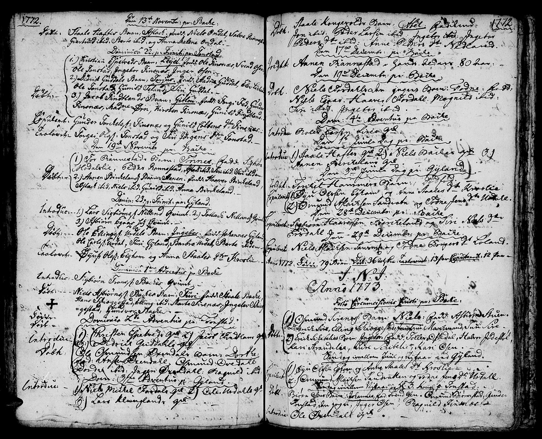 Bakke sokneprestkontor, SAK/1111-0002/F/Fa/Faa/L0001: Parish register (official) no. A 1, 1741-1780, p. 197