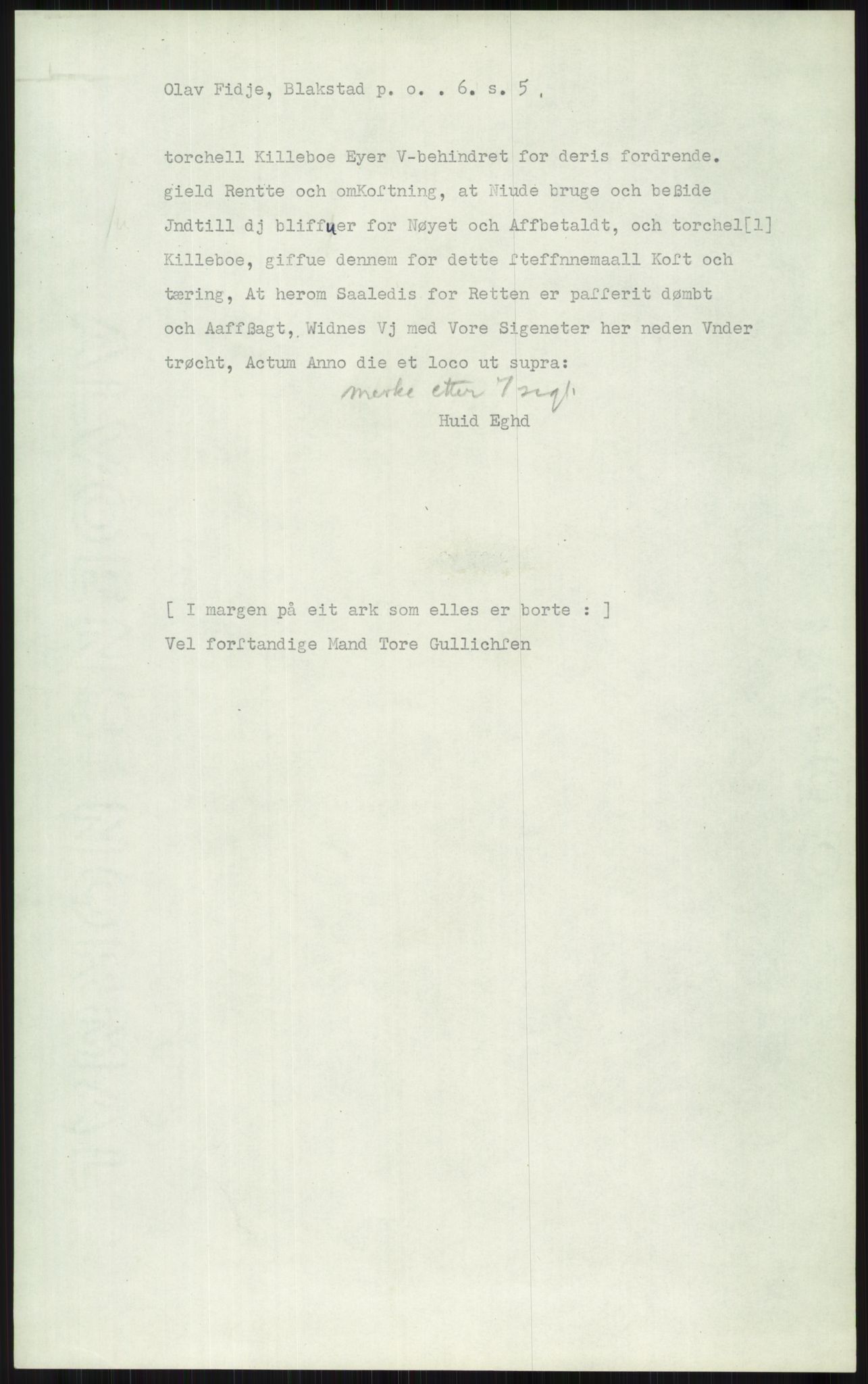 Samlinger til kildeutgivelse, Diplomavskriftsamlingen, AV/RA-EA-4053/H/Ha, p. 1875