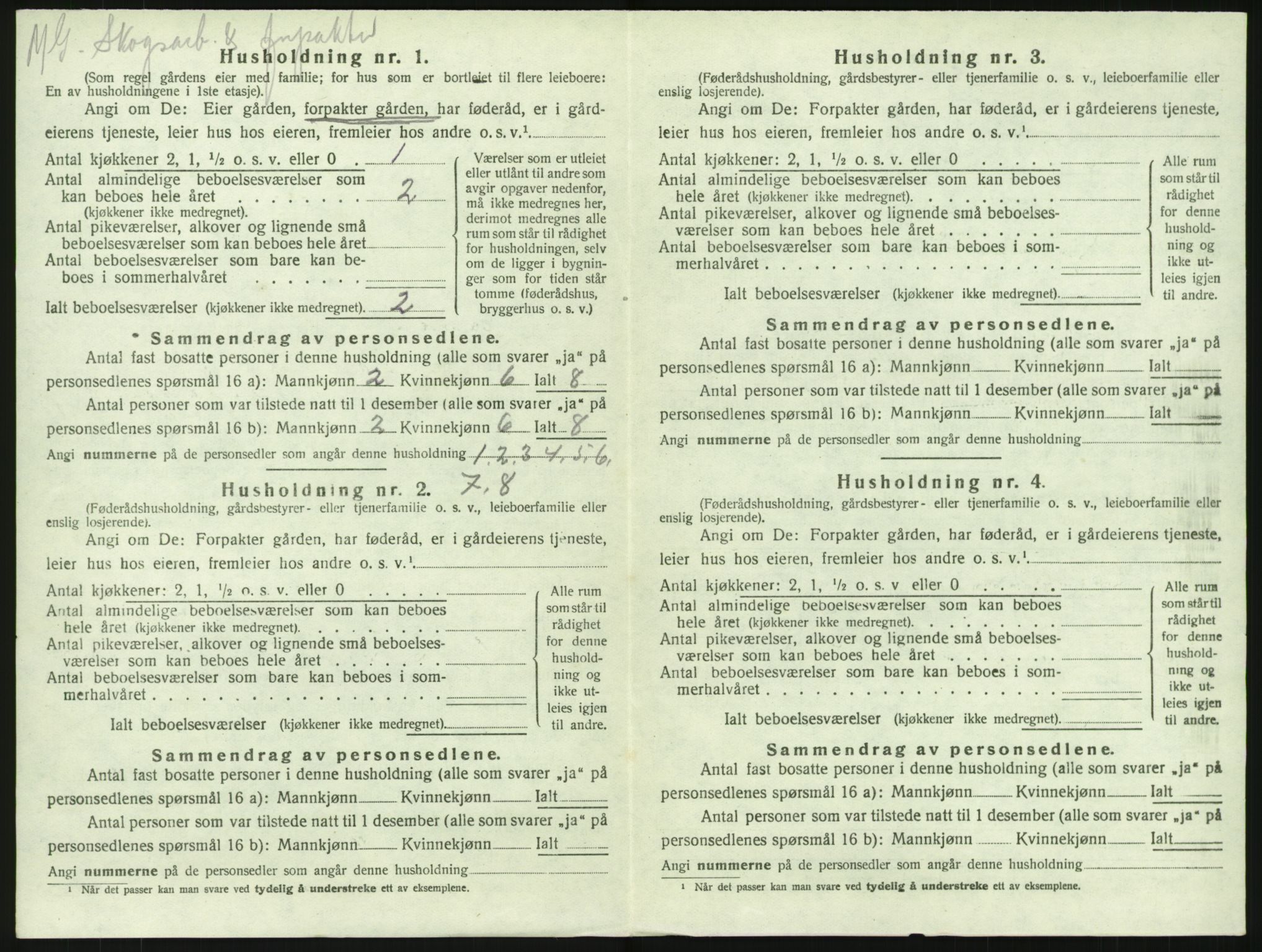 SAKO, 1920 census for Lardal, 1920, p. 914