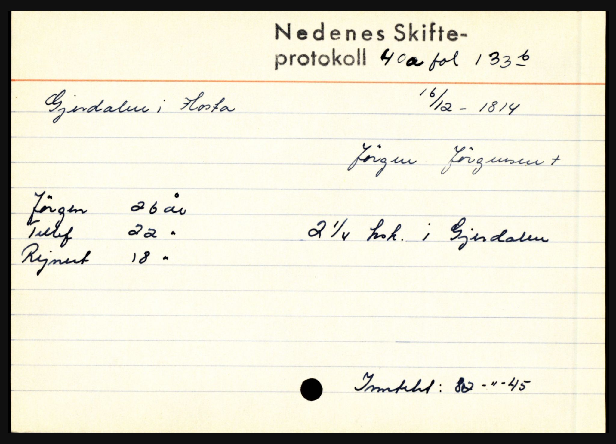 Nedenes sorenskriveri før 1824, AV/SAK-1221-0007/H, p. 9037