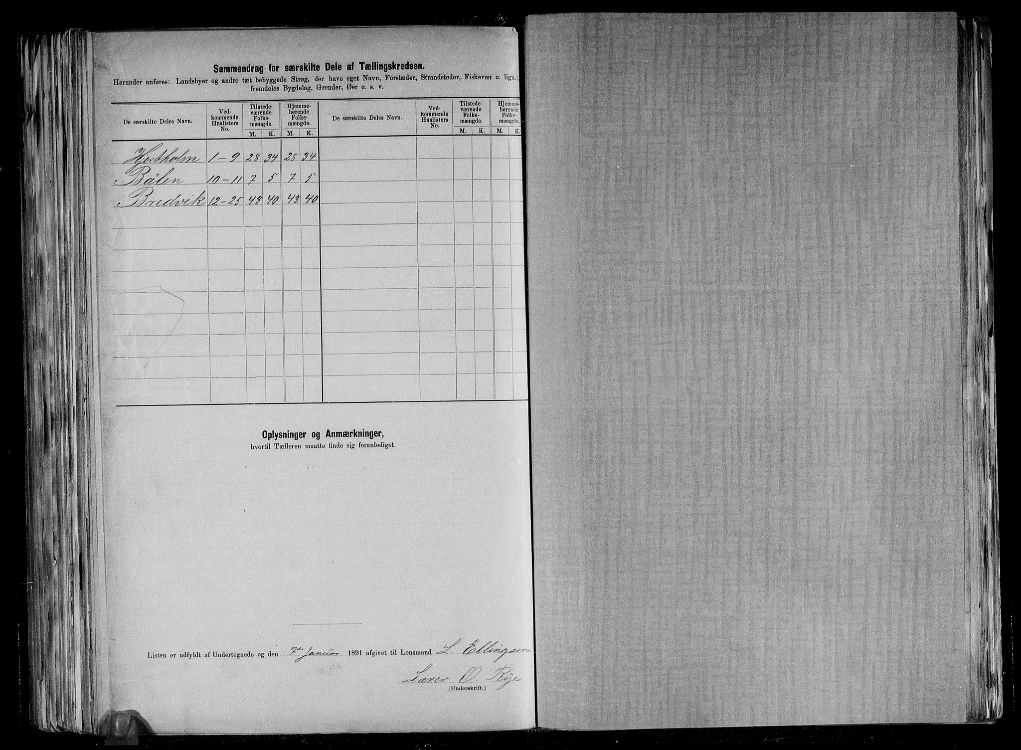 RA, 1891 census for 1415 Lavik og Brekke, 1891, p. 30