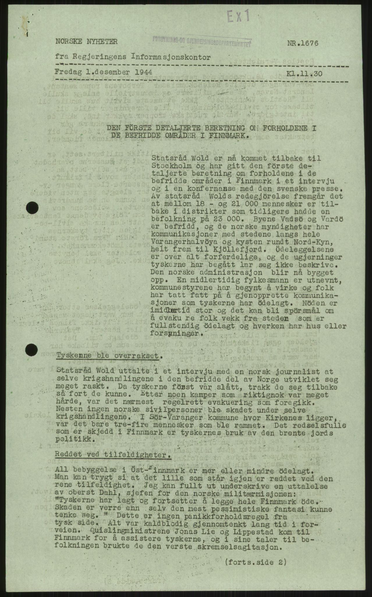 Kommunaldepartementet, Den alminnelige avdeling, RA/S-1437/F/Fe, 1944-1945, p. 7