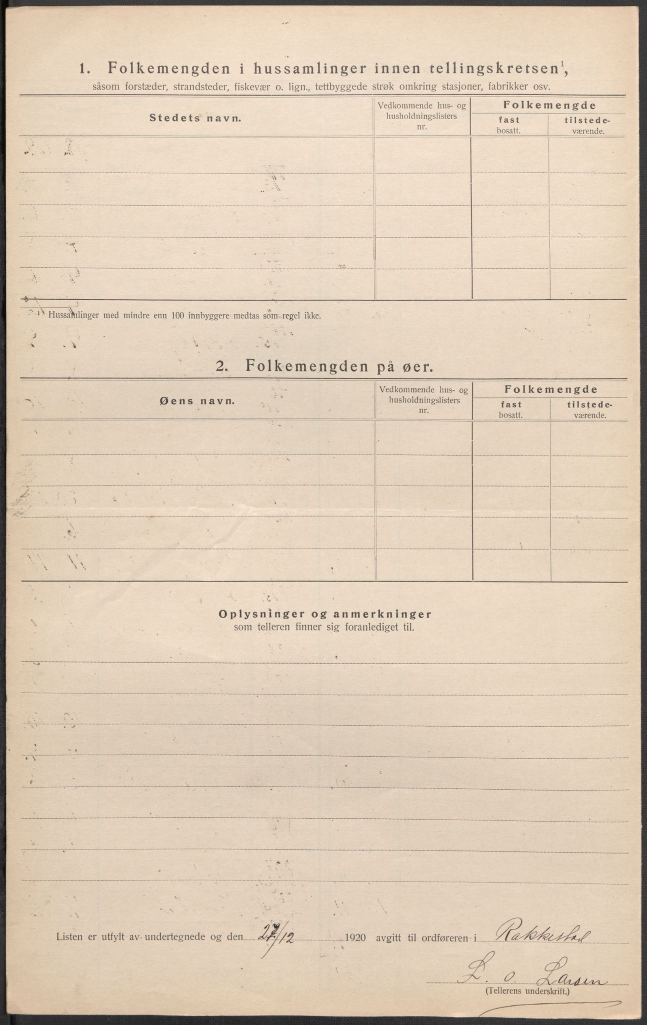 SAO, 1920 census for Rakkestad, 1920, p. 39