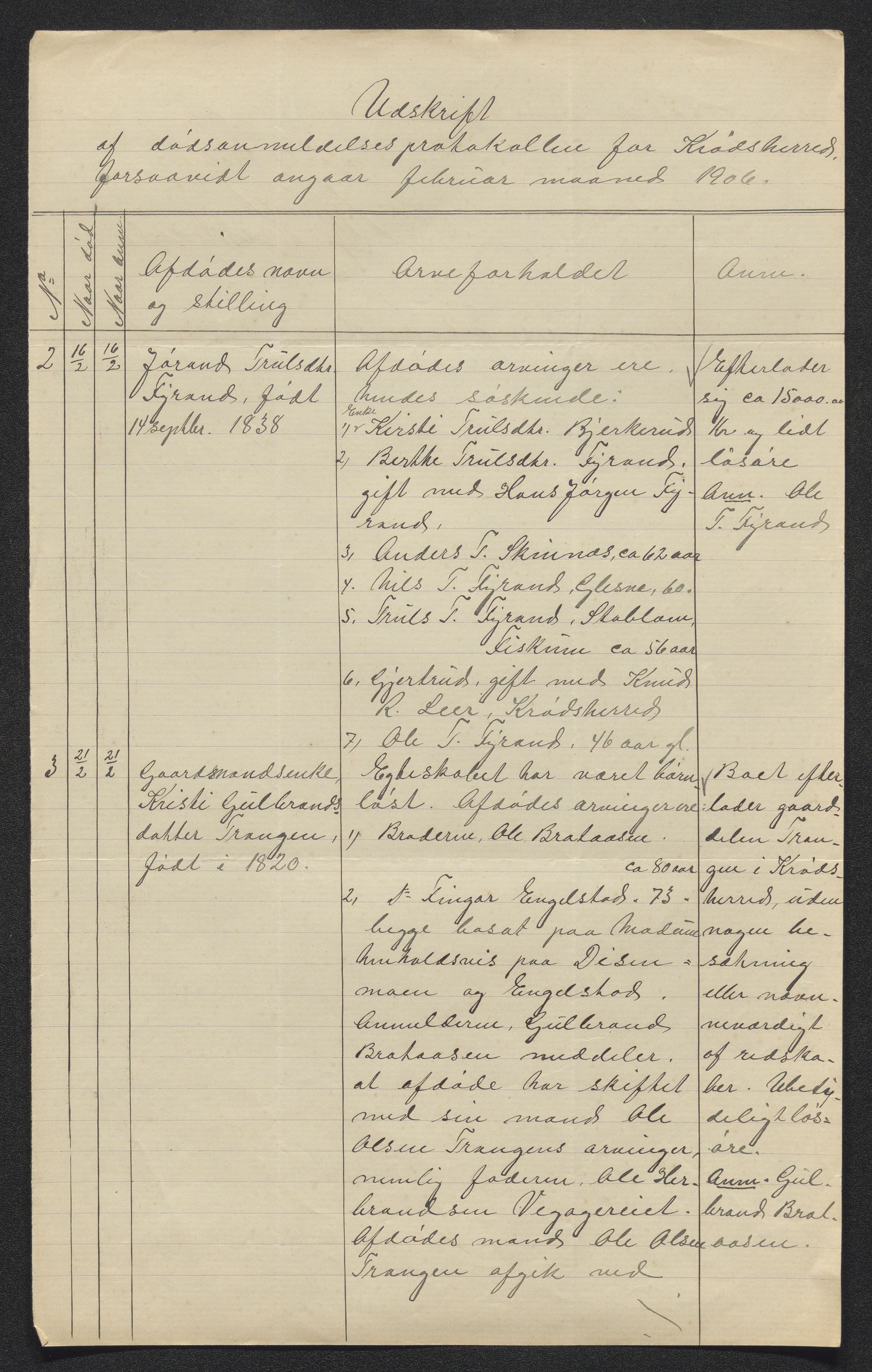 Eiker, Modum og Sigdal sorenskriveri, SAKO/A-123/H/Ha/Hab/L0031: Dødsfallsmeldinger, 1906, p. 195