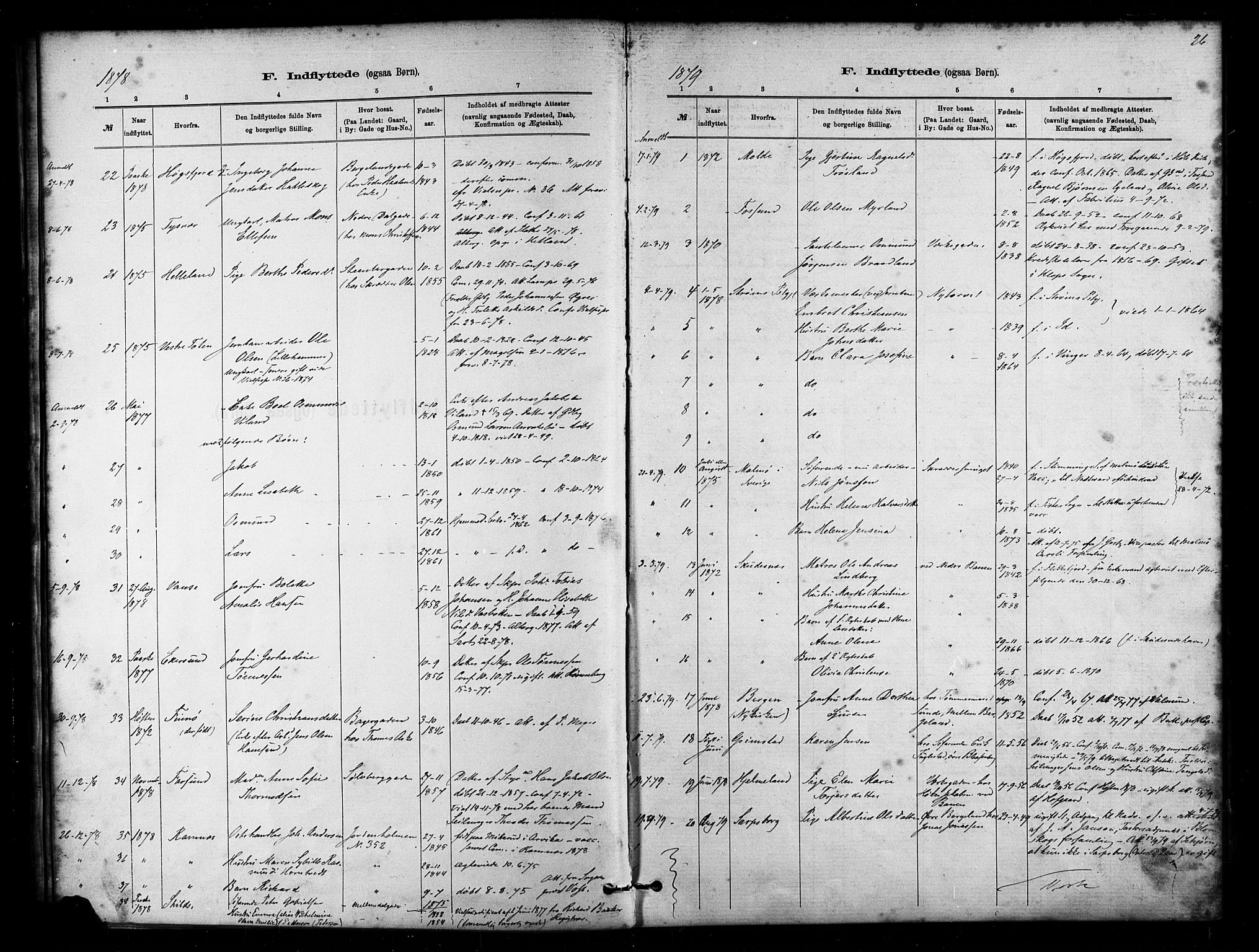 St. Petri sokneprestkontor, SAST/A-101813/001/30/30BA/L0011: Parish register (official) no. A 11, 1879-1892, p. 26